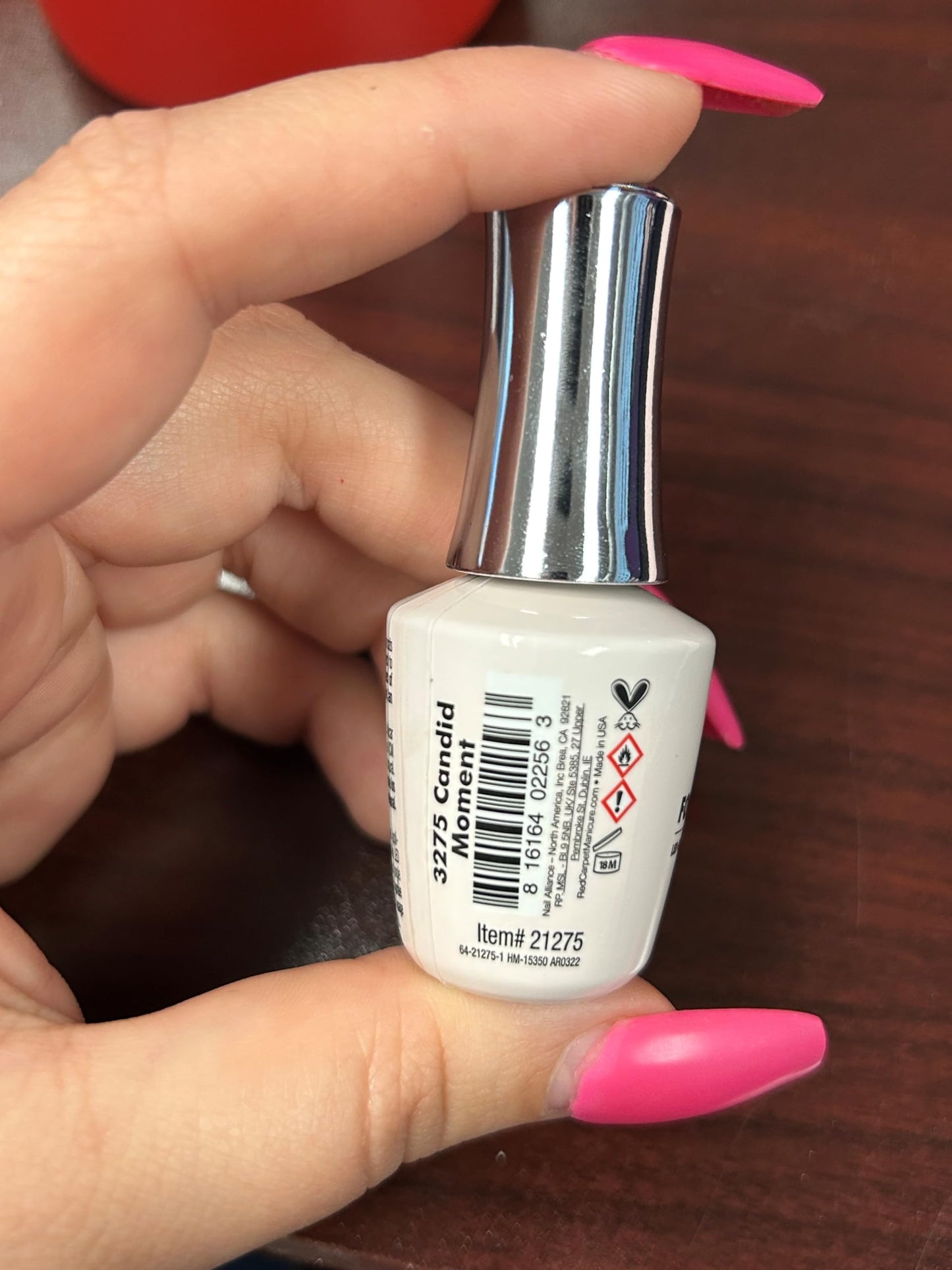 Red Carpet Manicure Fortify & Protect Nude Sheer Gel Polish for Strong, Healthy Nails - Infused with Vitamin A & Biotin - (Ready For My Cameo) Led Nail Gel Color, 0.3 Fl Oz