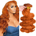 #350 Ginger Body Wave Human Hair Bundles 30-34 inch