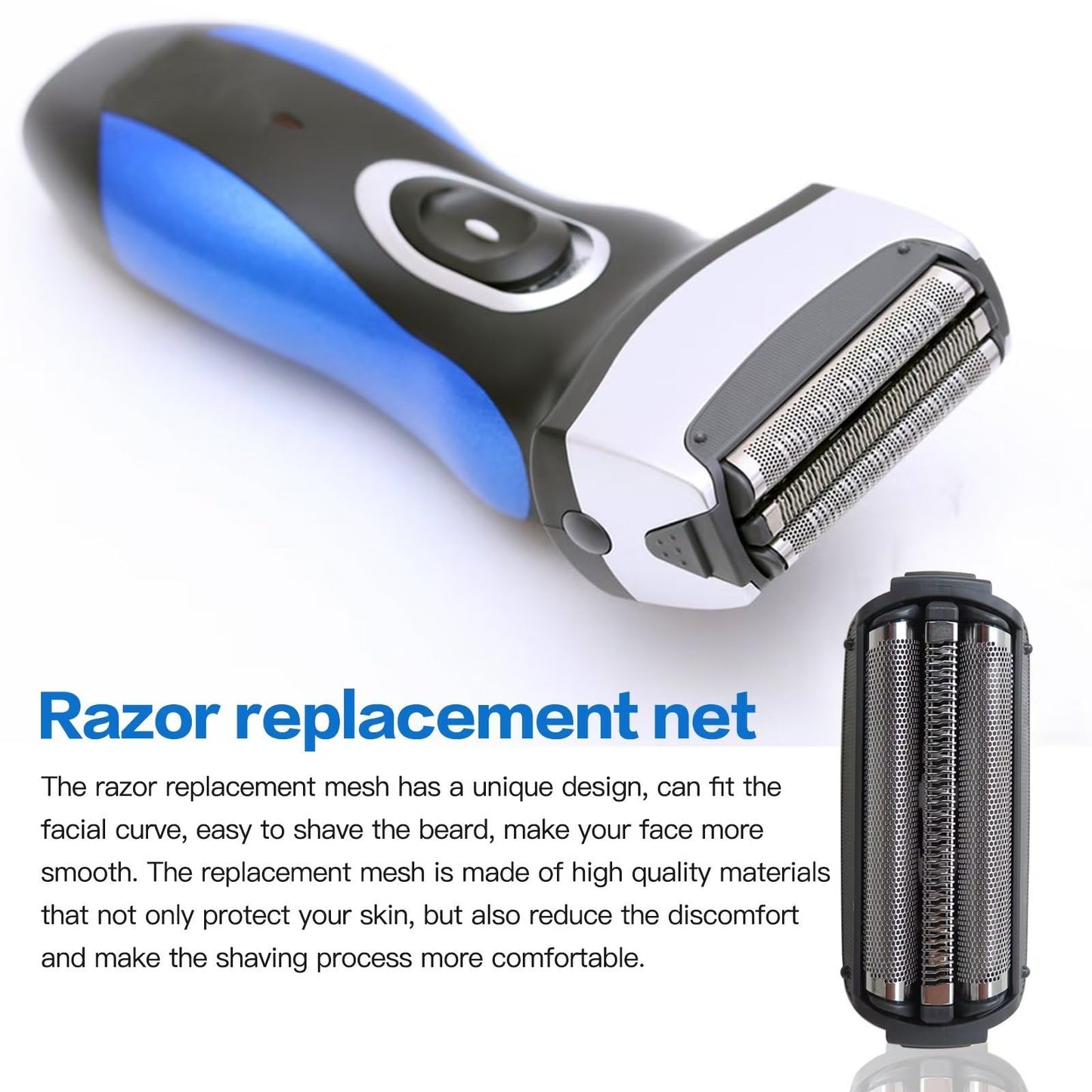 New ES9085PC Shaver Outer Foil w/Brush for Panasonic ES8077 ES8078 ES8086 ES8046 ES8047 Razor Shaver