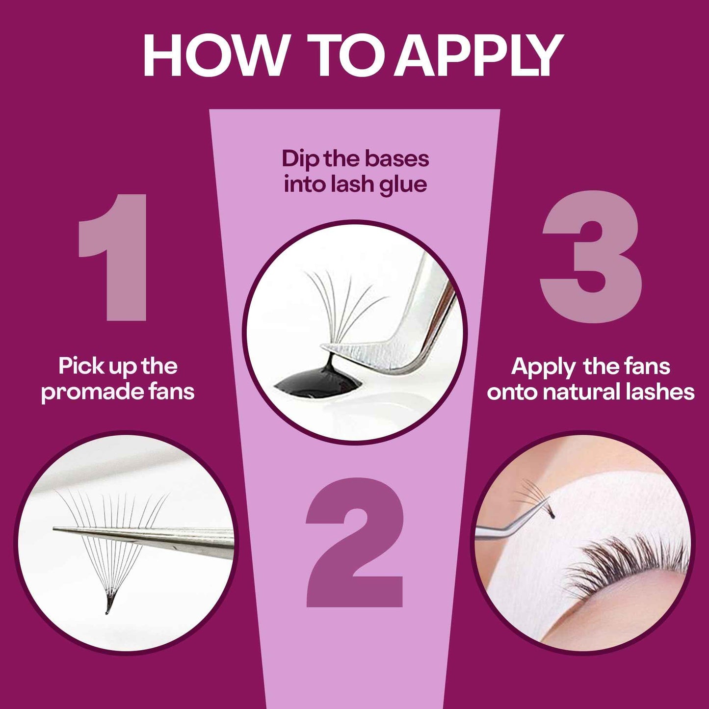 GLAMGAZE 800 Promade Fans 8-15mm Mixed Lengths - 5D to 16D, C CC D Curl, 0.05-0.07mm Thickness - Premade Lash Fans Volume Lash Extensions Loose Premade Fans Eyelash Extensions (10D-0.05-CC 8-15mm)