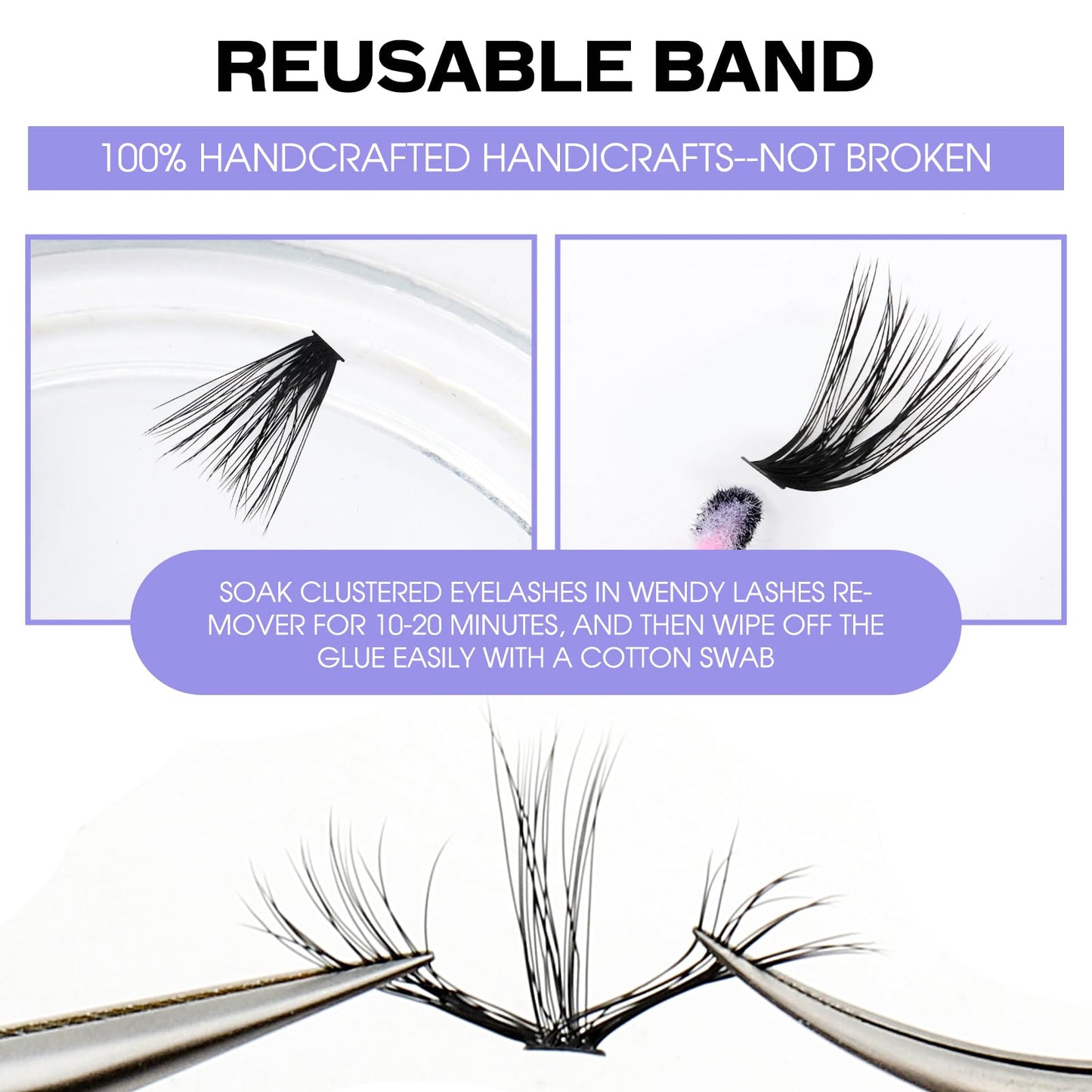 Lash Clusters Individual Cluster Lashes 40D+3D Mink Lashes DIY Lash Extension 12-16mm Mixed D Curl Individual Lashes Cluster Eyelashes Thin Band Eyelash Cluster Cluster Lashes(3D/40D-D,12-16mm Mixed)