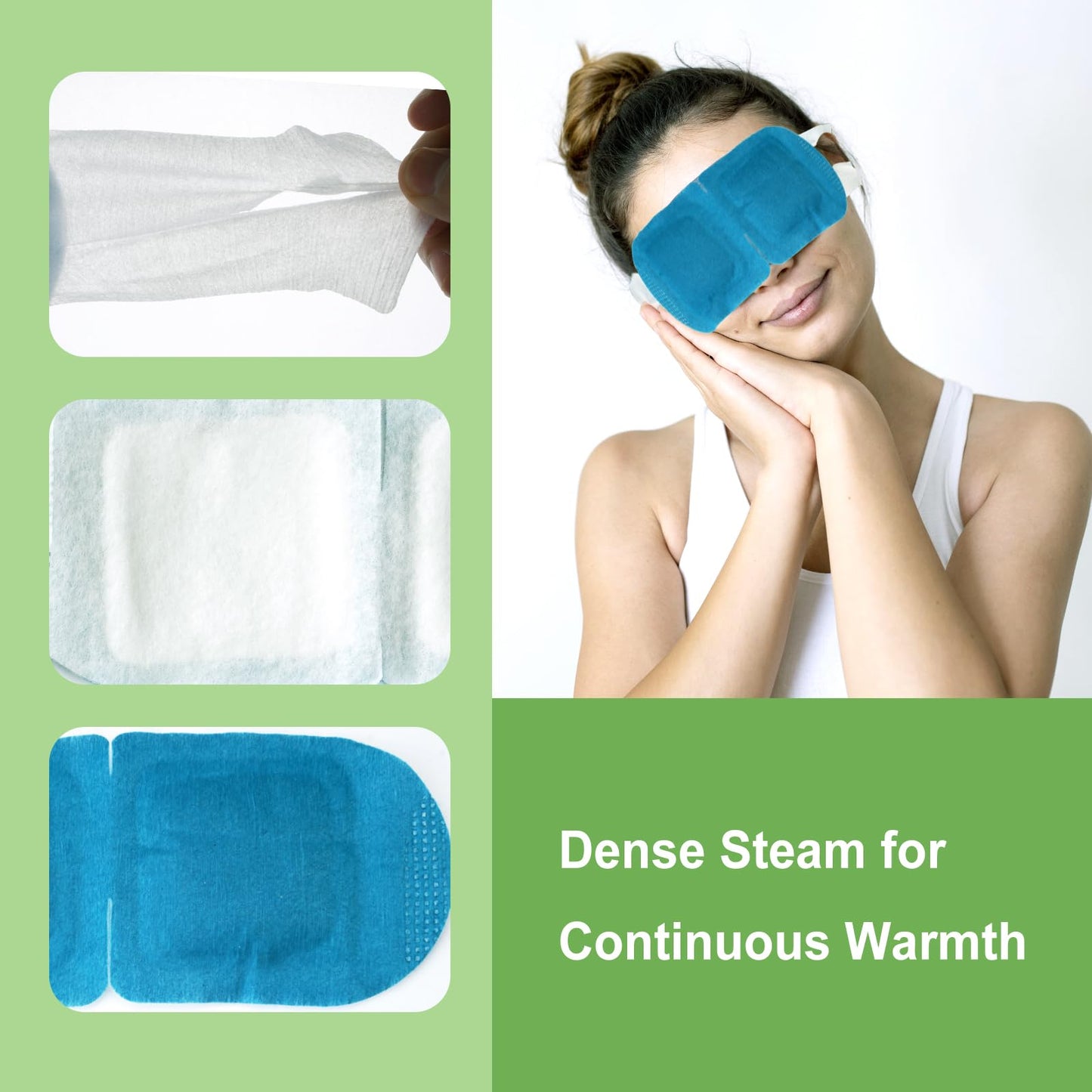 5PCS Steam Eye Mask, Relieve Eye Fatigue, Can be Used for Eye Relaxation, Jet Lag or Insomnia, Disposable Heated Steam Eye Mask, Rich in Nutrients Heated to Promote Absorption (Fragrance-Free)