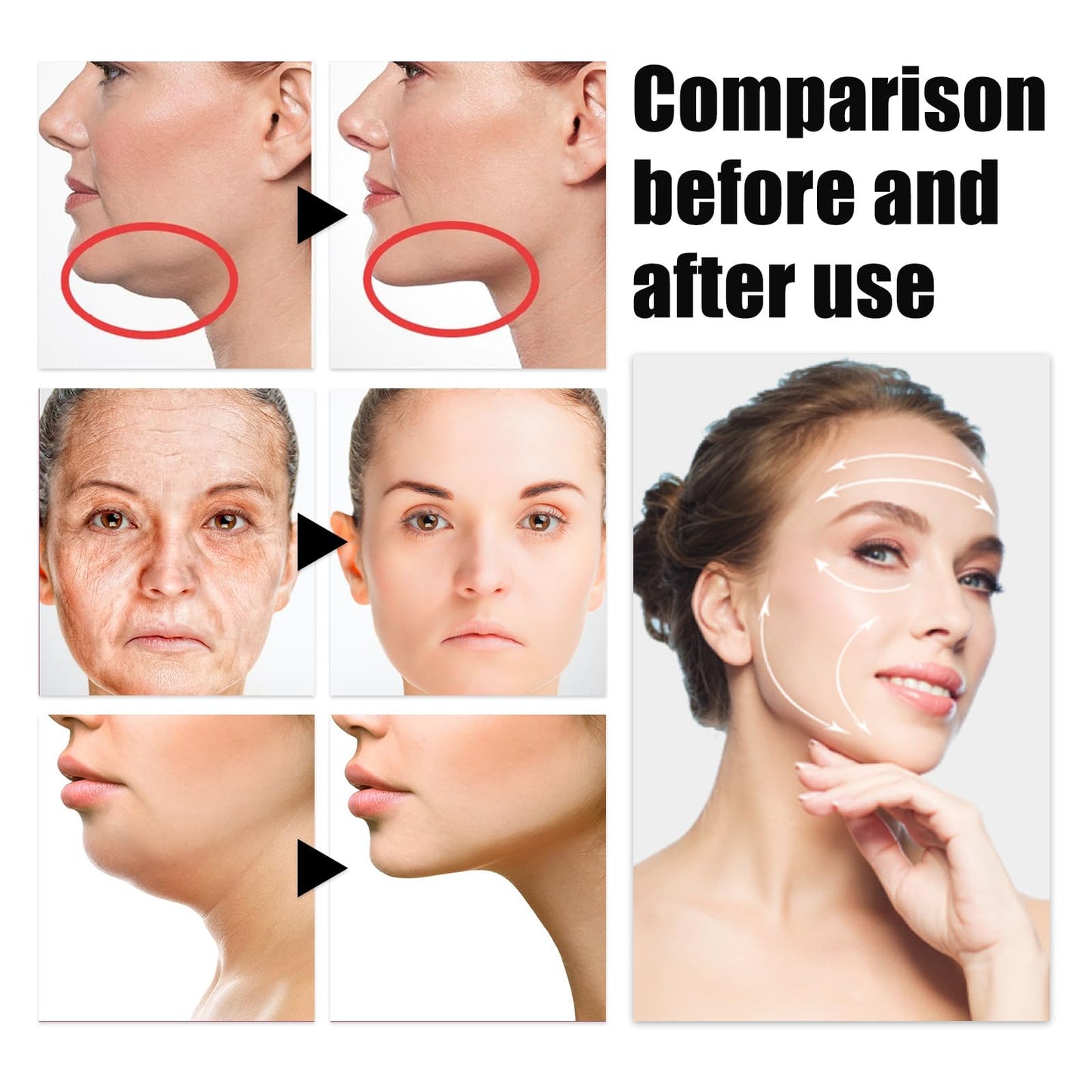 Mantecorp Skincare 10000pc Face Lift Tape, 2024 Upgrade Stretchable Face Tape Lifting Invisible