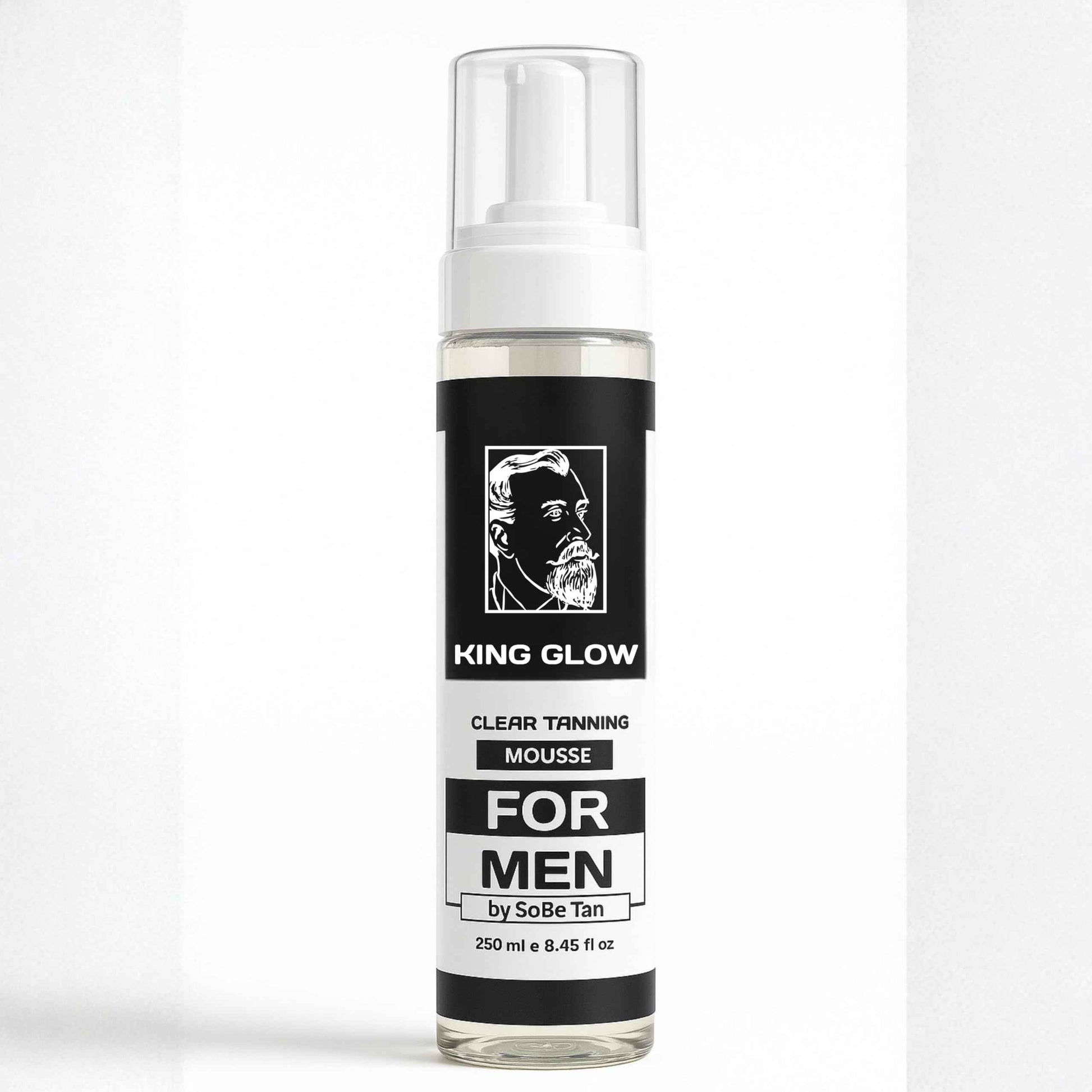 Self-Tanner for Men | King Glow - Water-Based, Fast-Drying Sunless Tanning Foam for Body and Face - Natural Tan Without the Sun (Mitt Included)