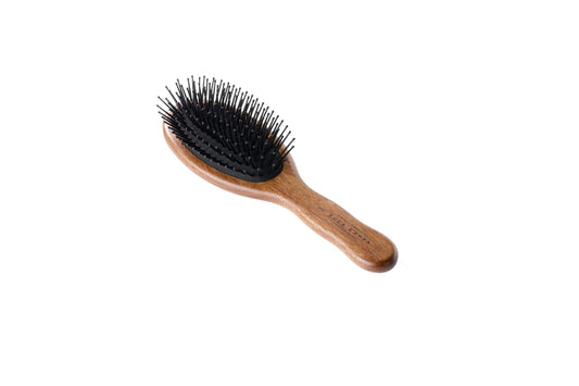 Acca Kappa ACCA KAPPA Pneumatic Kotibé Wood Oval Brush with Pom Pins