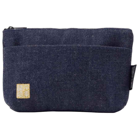 千糸繍院 Brocade zipper pouch, lined with lining and front pocket Nishijin brocade, 1, size S. (Denimu)