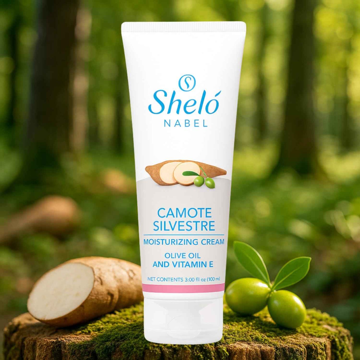 Sheló NABEL Camote Silvestre Moisturizing Cream Olive Oil and Vitamin E Shelo Nabel 3.38 fl oz