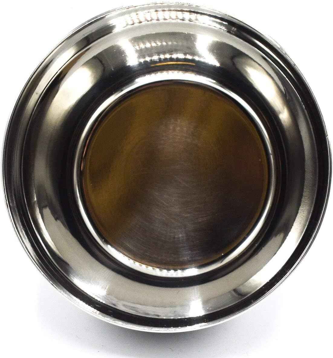 Parker Deluxe Unbreakable Stainless Steel Shaving Bowl – for use with your favorite Shave Soap or Lathering Shaving Cream