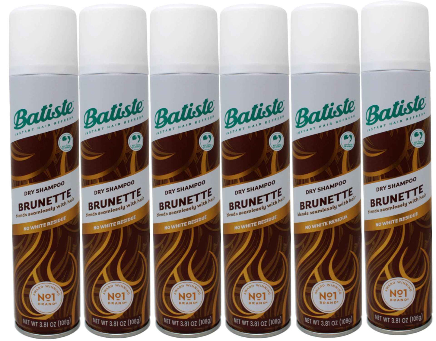 Batiste Shampoo Dry Medium Brunette 6.73 Ounce (199ml) (6 Pack)