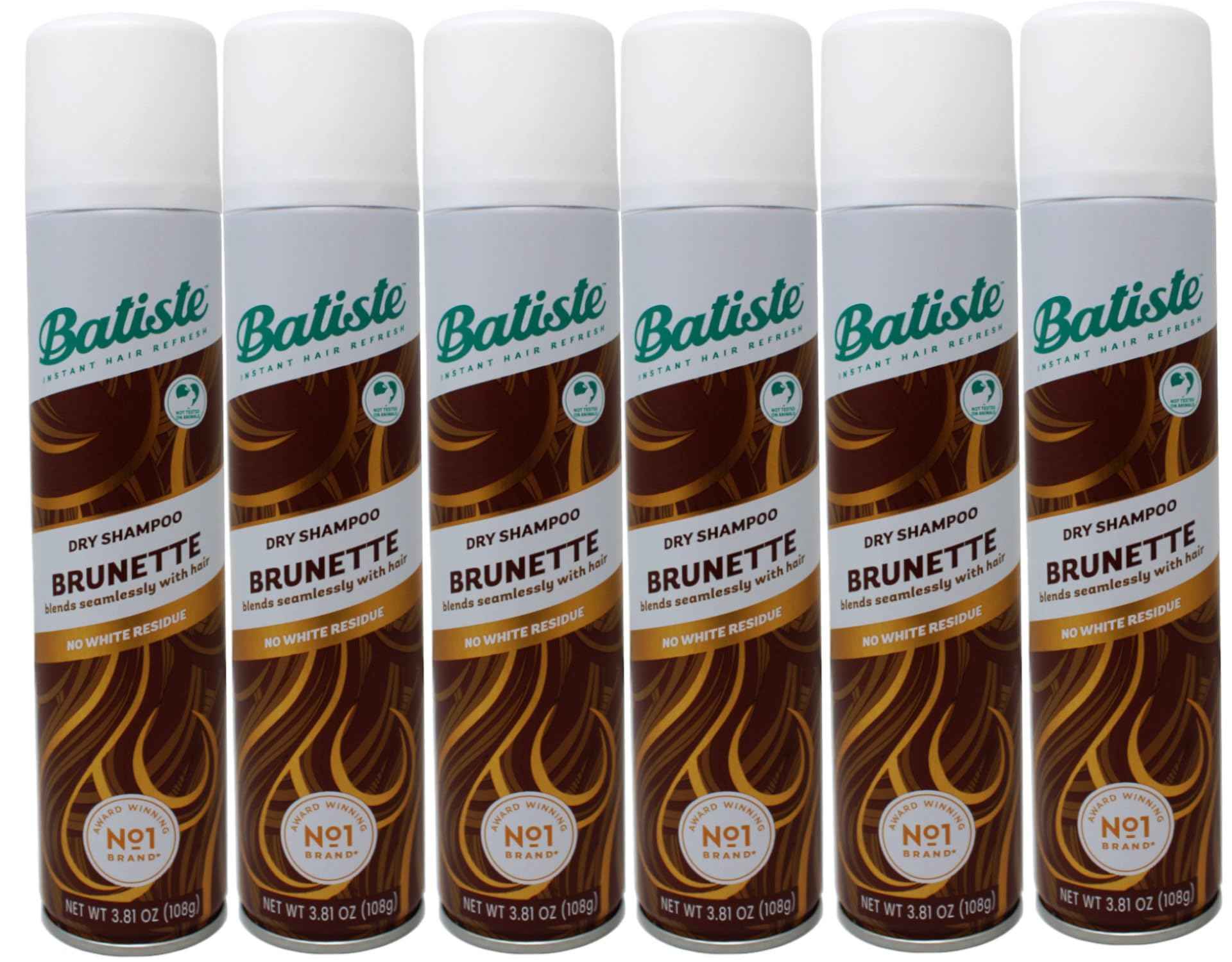 Batiste Shampoo Dry Medium Brunette 6.73 Ounce (199ml) (6 Pack)