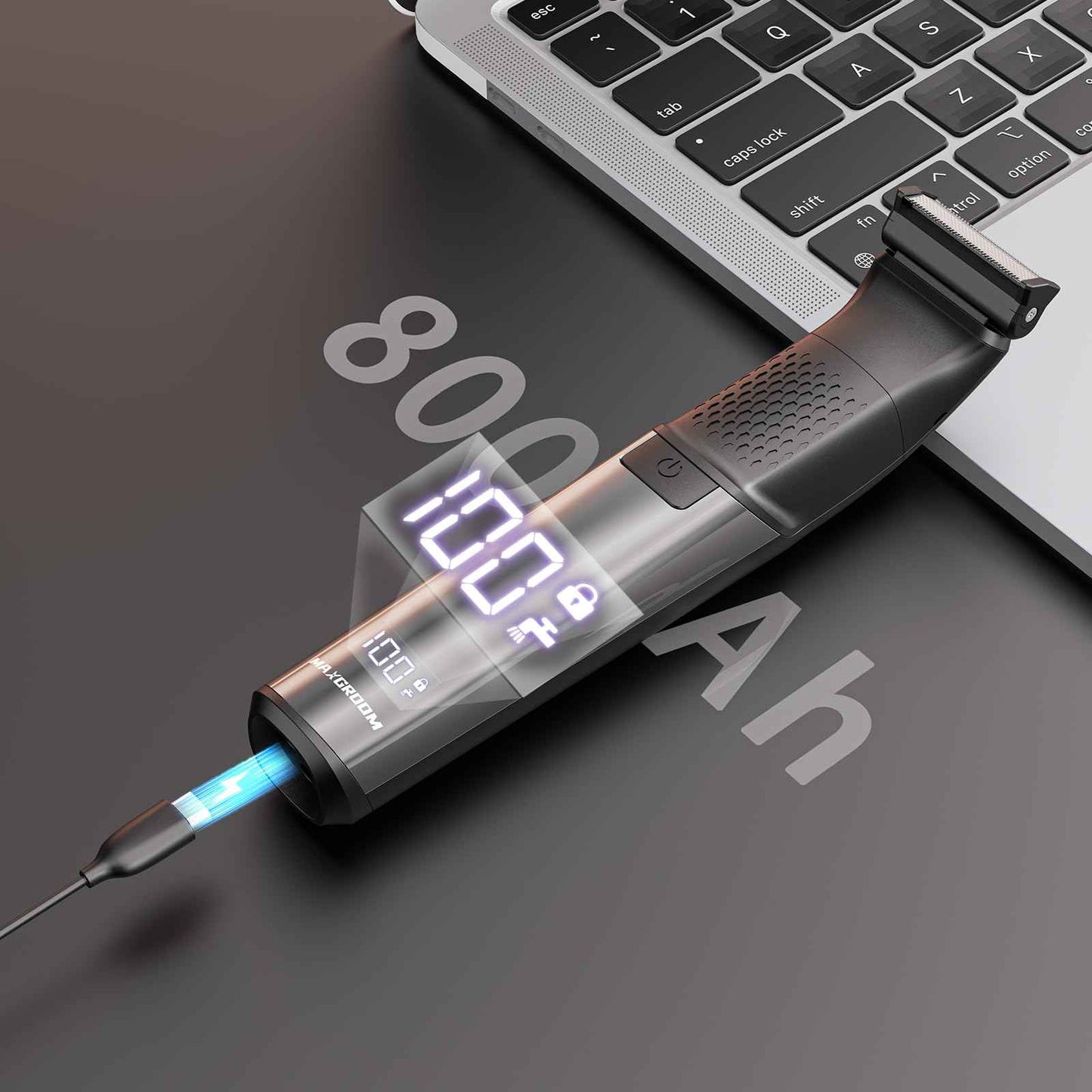 MAXGROOM Manscape Body Hair Trimmer for Men - 2-in-1 Electric Razor, Waterproof Wet/Dry Hair Shavers & Groomer for Pubic Groin & Ball Hair