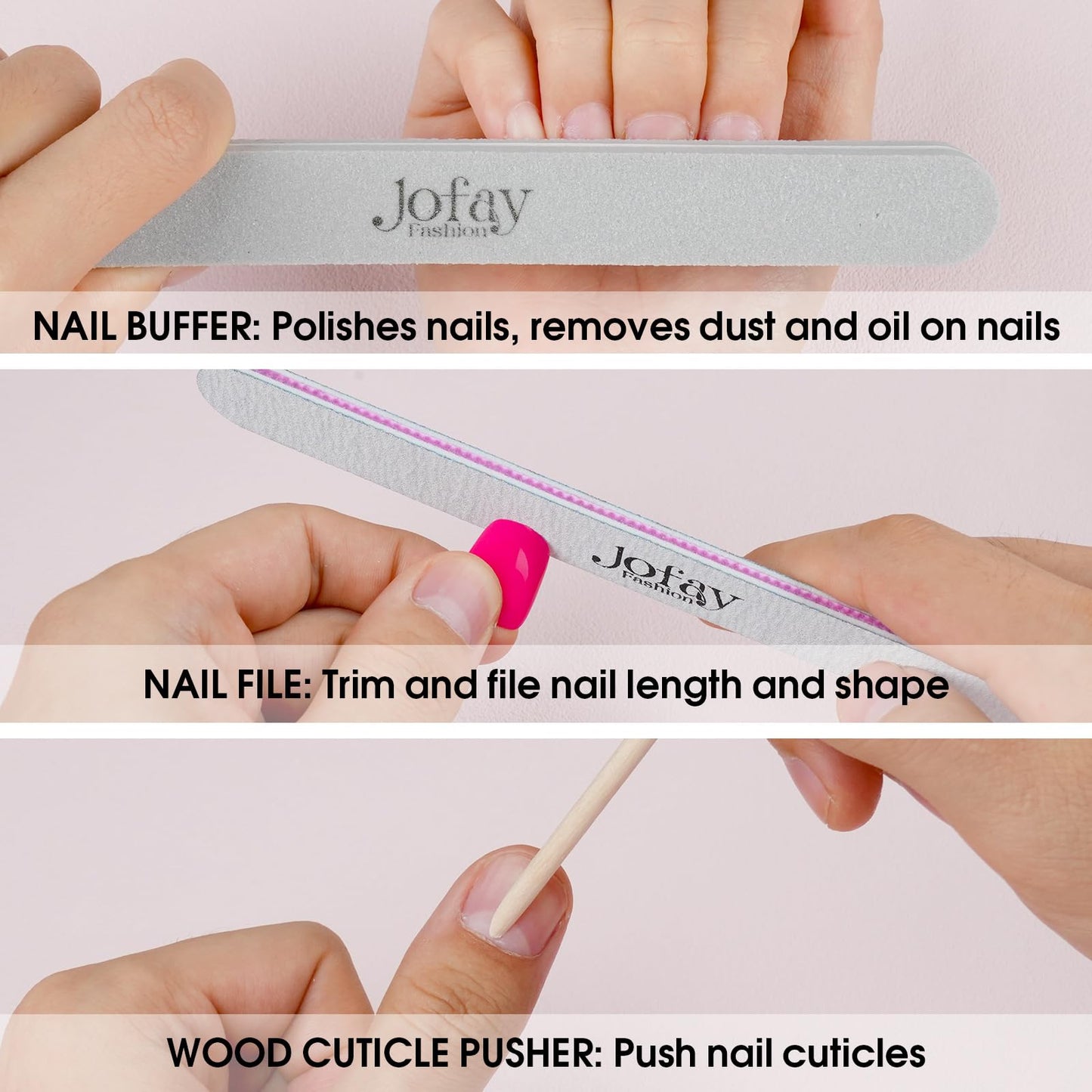 24Packs | 576Pcs False Nails Tips Press on Nails Short, Jofay Fashion Solid Color Fake Nails with Glue, Reusable Swirl/Gradient Acrylic False Nails with Design,Glue on Nails Stick on Nails