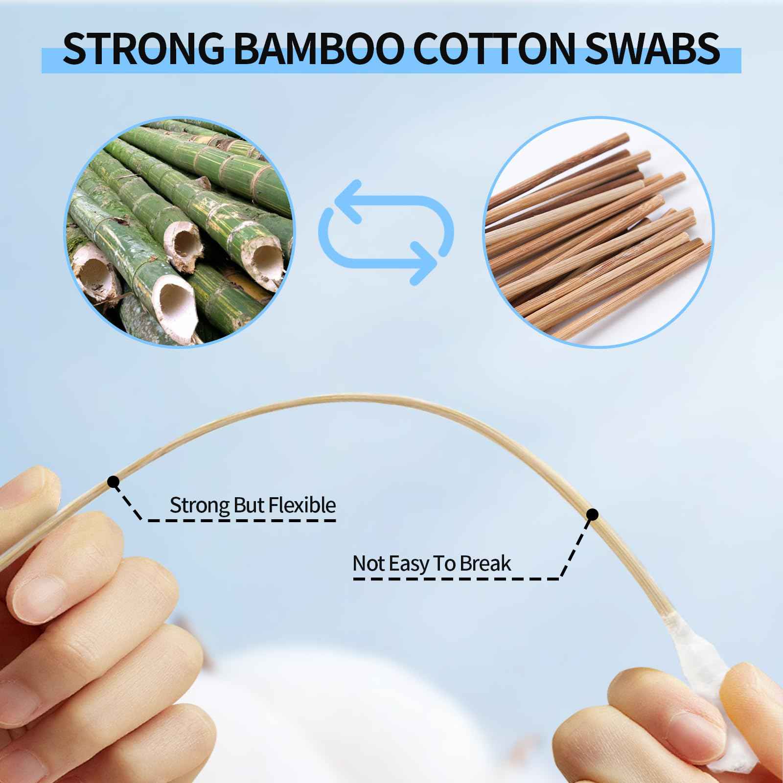 Long q Tips for Cleaning 10 Inch, 100pcs Cotton Swabs, Long 10" Cotton Tipped Applicators with Large 1/2" Diameter Swab - Non-sterile