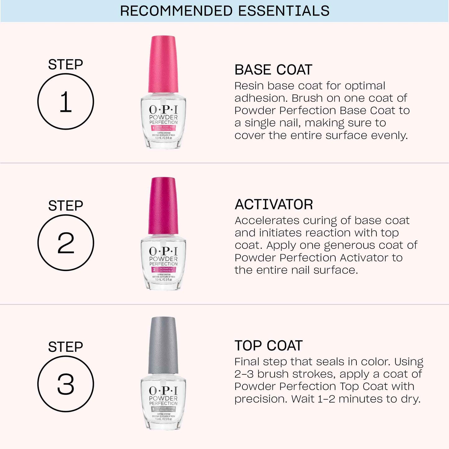 OPI Powder Perfection Alpine Snow | Opaque Soft White Crème Nail Dipping Powder | Classic Collection | 4.25 oz