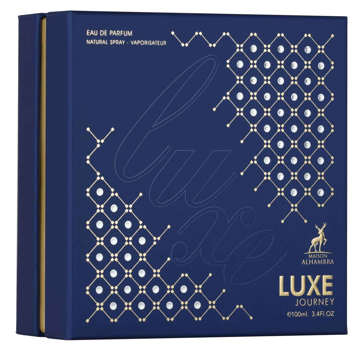 Maison Alhambra Luxe Journey for Unisex Eau de Parfum Spray, 3.4 Ounce / 100 ml