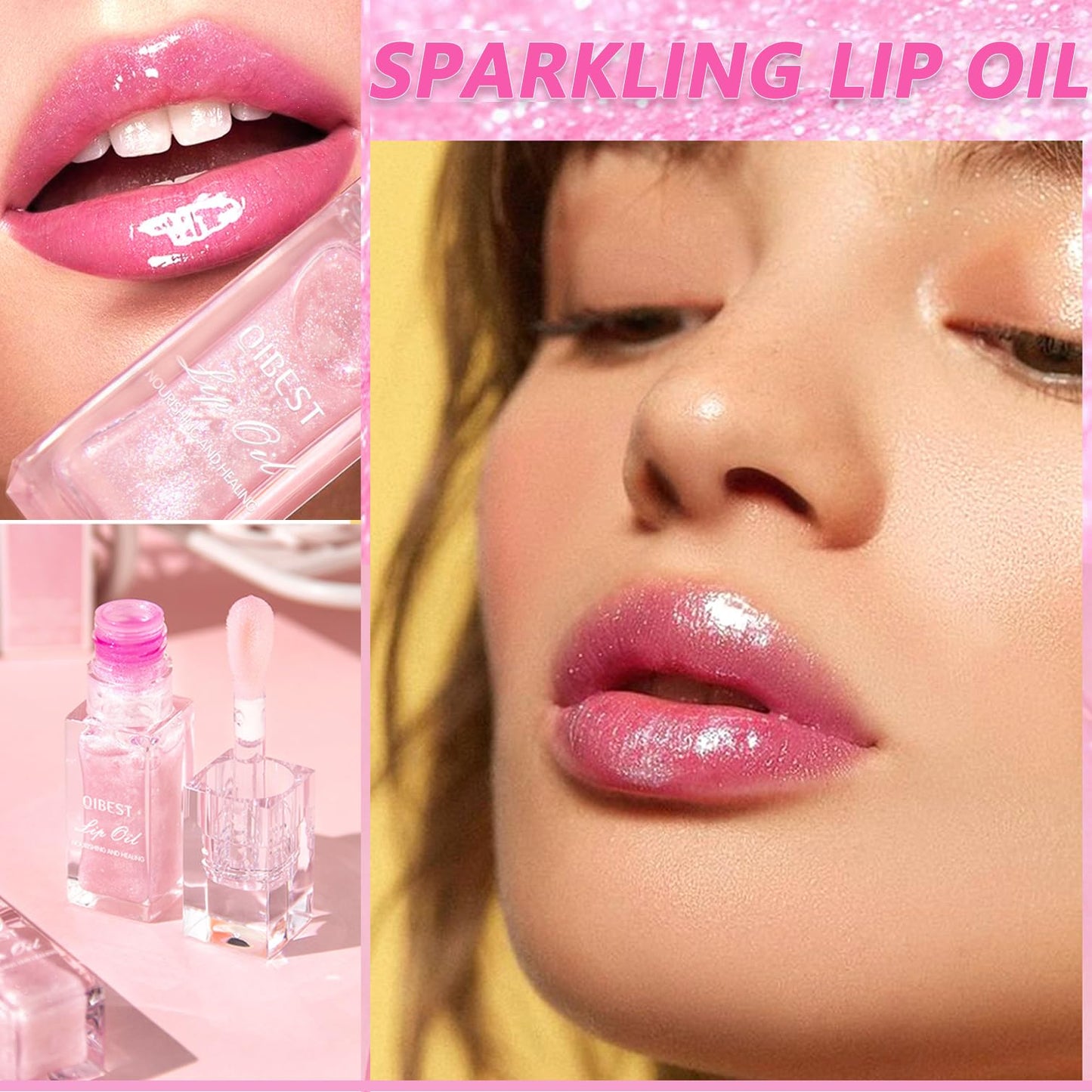 Yishifa 2PCS Magic Color Changing Lip Oil,2024 New Lip Gloss Base,Moisturizing Color Changing Plumping Lip Oil, Moisturizing Color Changing Lip Gloss,Warm Change Lip Glow Oil