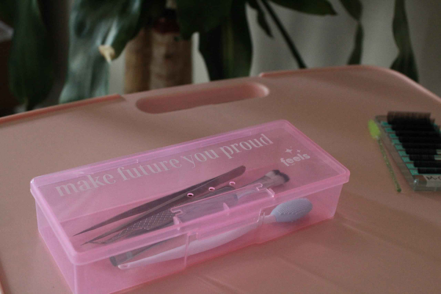 Tweezer Holder Box Storage Organizer for Lash Artists, Estheticians, Nails, Manicure, Hair Salon, Spa, Shelf for Eyelash Extension Tweezers, Dust proof