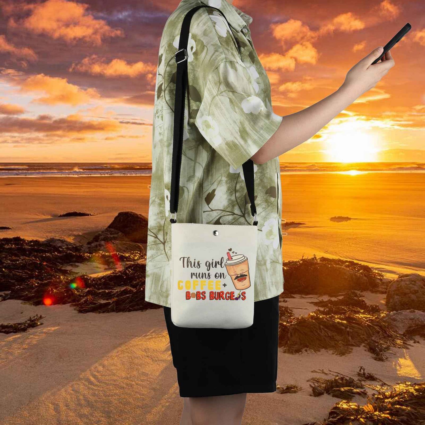 WCGXKO TV Inspired Gift Cartoon Lover Merchandise Cartoon Fans Zipper Pouch Makeup Bag (on COFFEE XK)