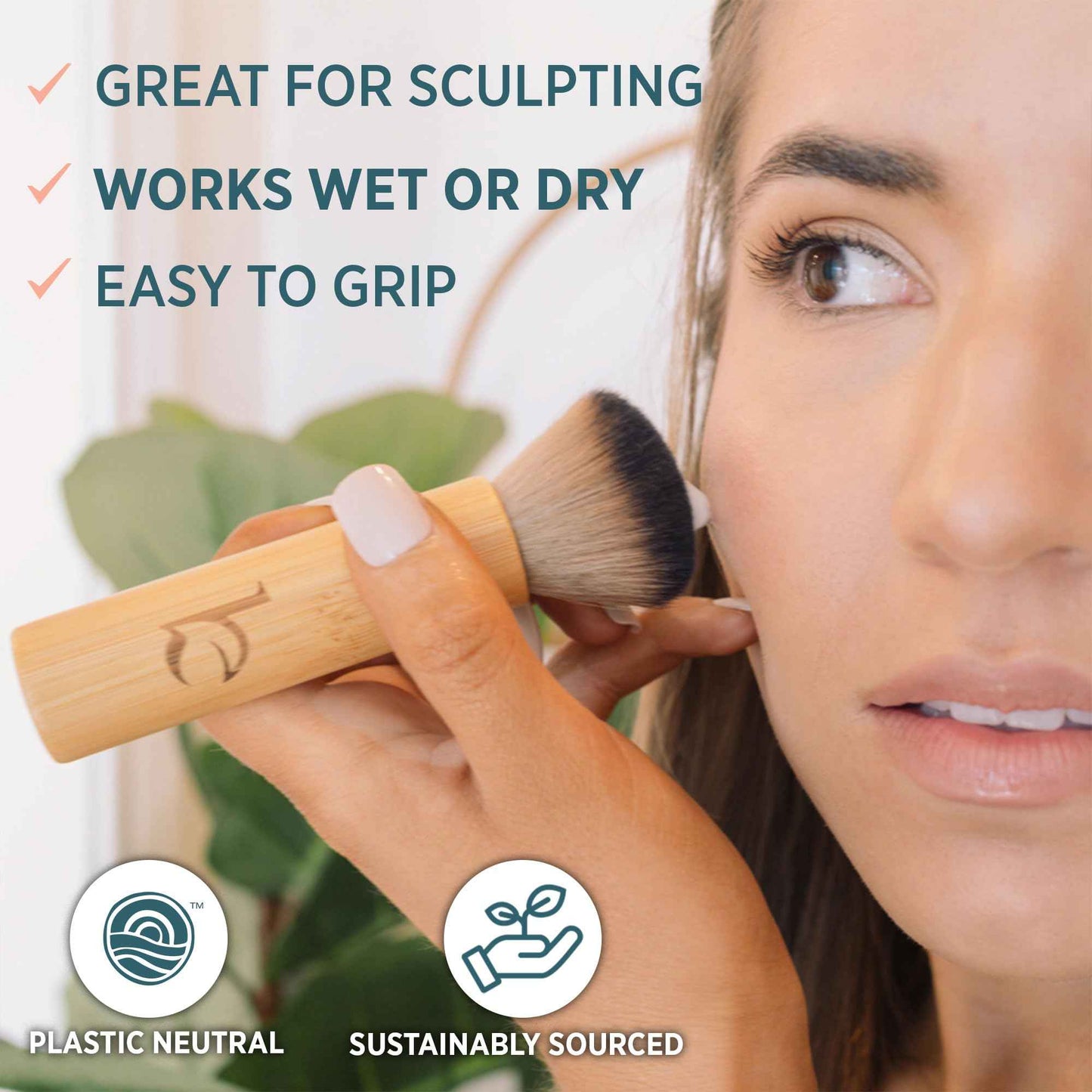 Self Tanning Drops & Kabuki Face Brush - Made with Natural and Organic Ingredients, Dark Face Tanning Drops to Add to Lotion, Moisturizing Bronzing Drops for Face & Body, Toxin Free Face Tanner