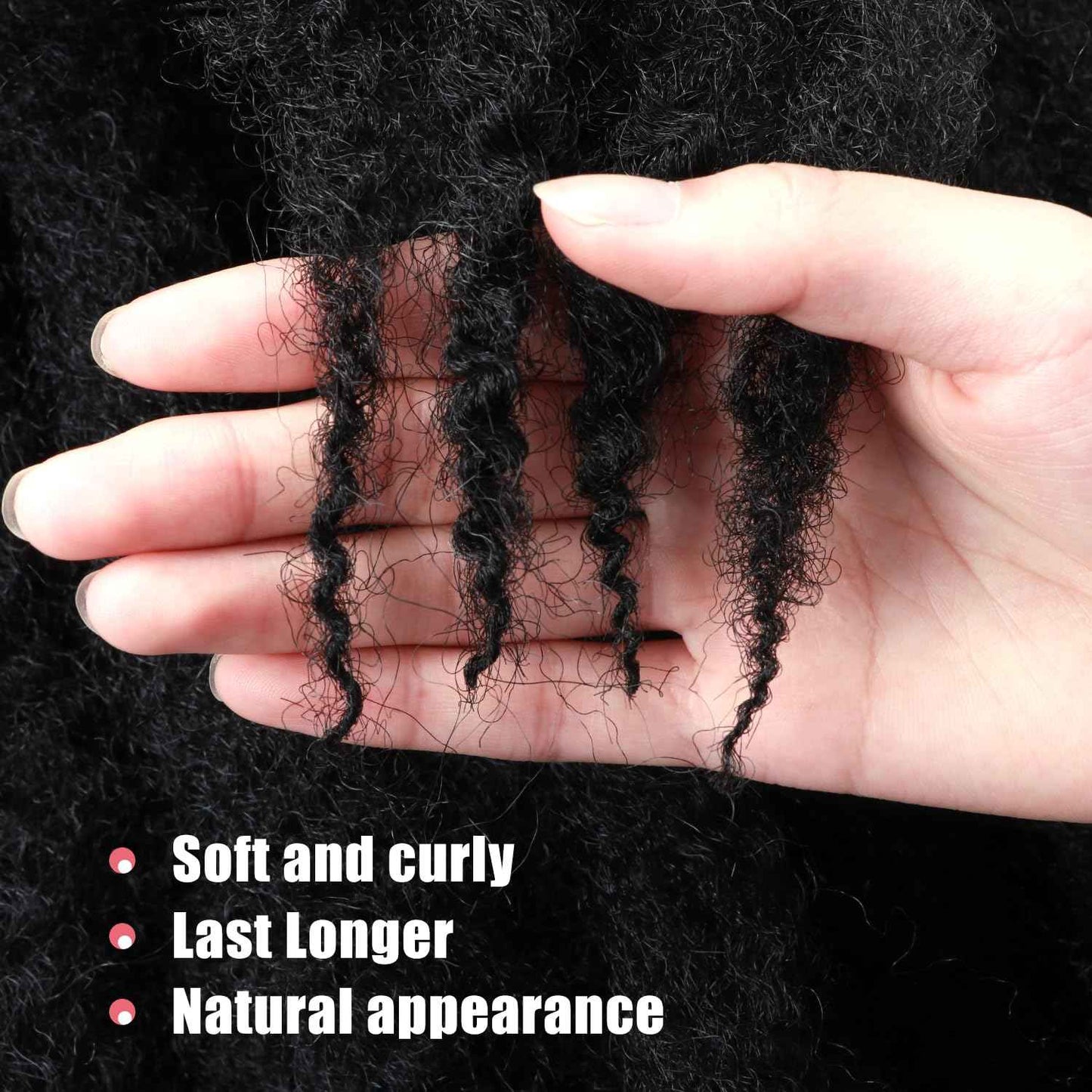 Marley Twist Braiding Hair-18Inch 8packs Cuban Twist Hair Soft Marley Hair for Black Women (1B, 18 Inch (Pack of 8))