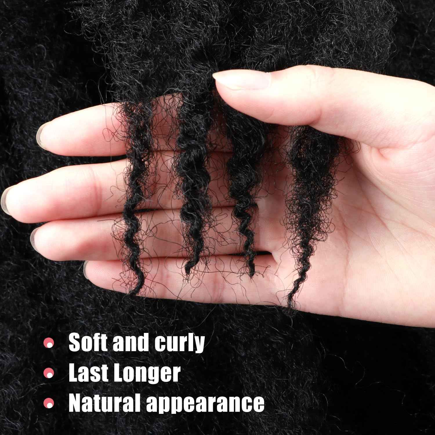 Marley Twist Braiding Hair-18Inch 8packs Cuban Twist Hair Soft Marley Hair for Black Women (1B, 18 Inch (Pack of 8))