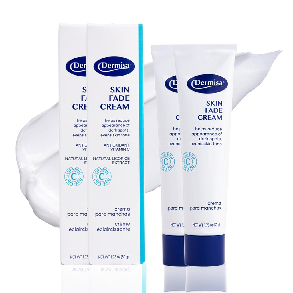 Dermisa Skin Fade Cream with Vitamin C | Helps Reduce Dark Spots and Age Spots | All Skin Types | 1.78 OZ | Pack of 1