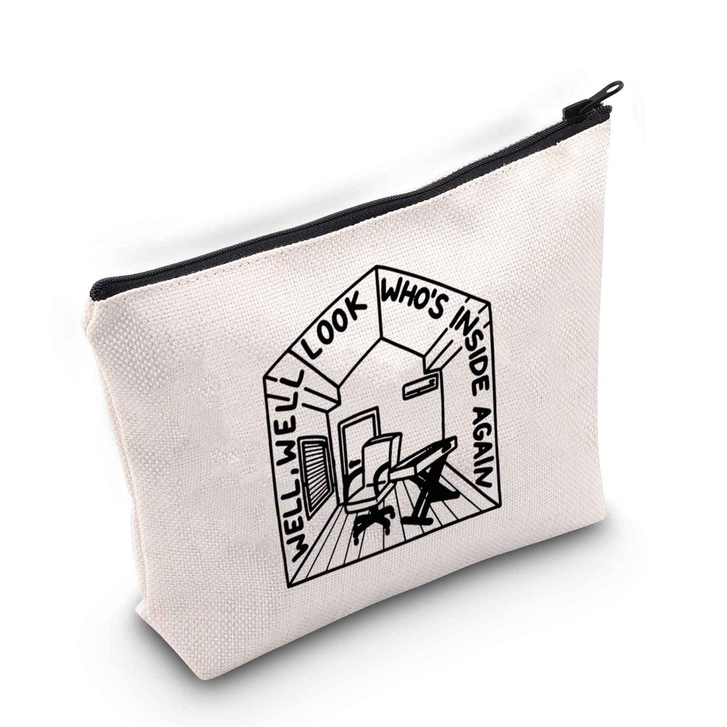 BLUPARK Bo Burnham Inspired Makeup Bag Bo Burnham Lyrics Gift Bo Burnham Fan Gift Inside Song Gift (well well Bo)