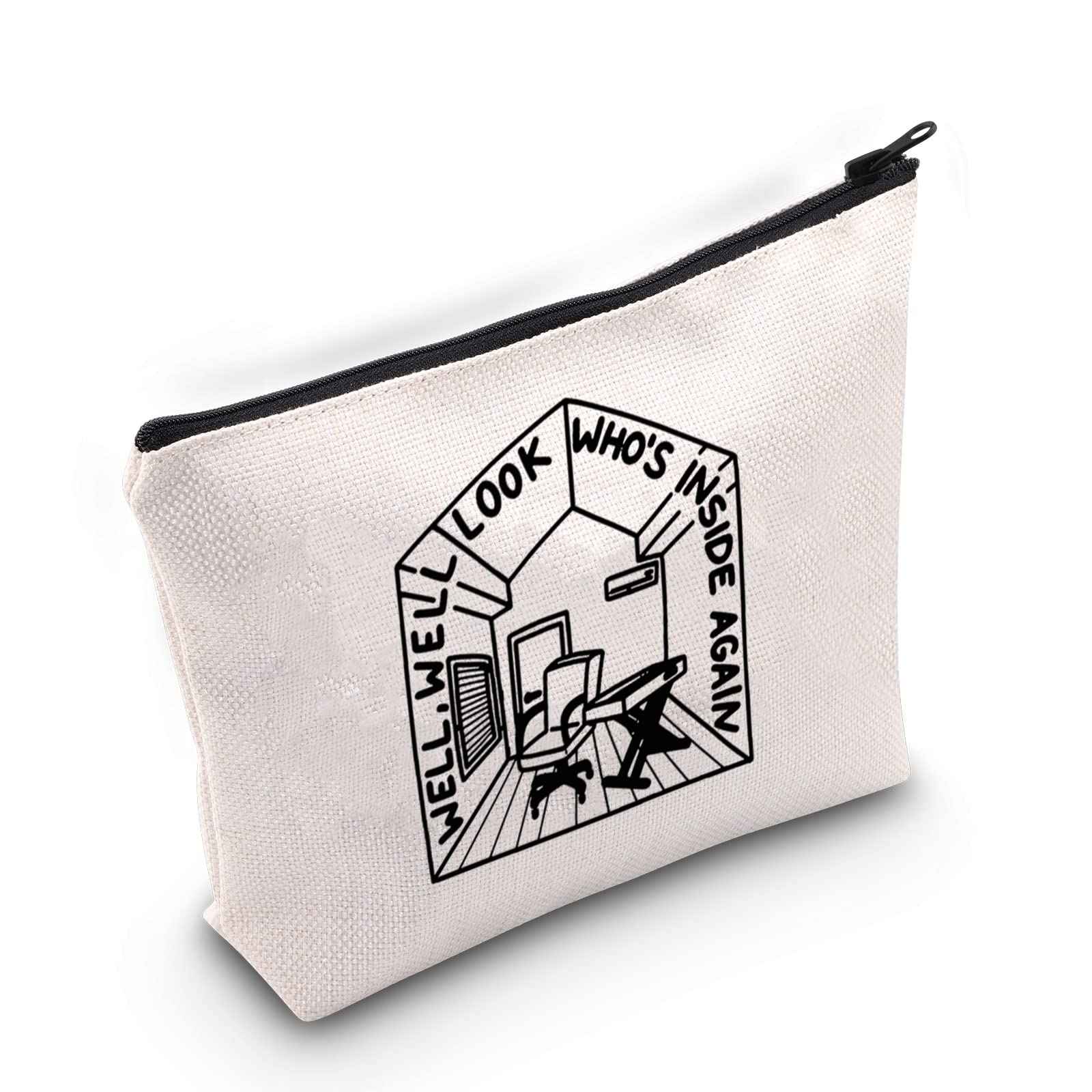 BLUPARK Bo Burnham Inspired Makeup Bag Bo Burnham Lyrics Gift Bo Burnham Fan Gift Inside Song Gift (well well Bo)