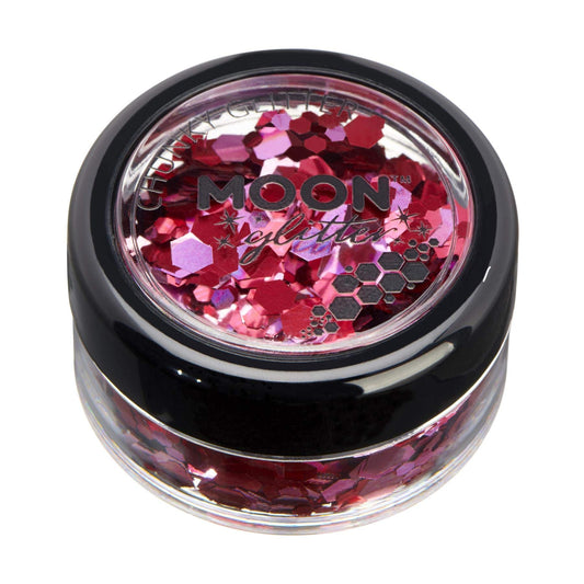 Mystic Chunky Glitter by Moon Glitter ??100% Cosmetic Glitter for Face, Body, Nails, Hair and Lips - 3g - Valentines