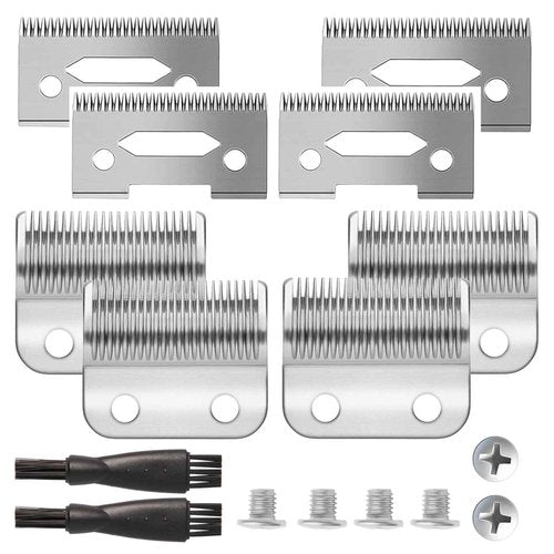 ZZYZSFUS 4 Pack Professional Replacement Clipper Blades,Precision 2 Holes Adjustable Hair Clipper Parts Blade for 5-Star Senior, Magic Clip, Reflections Senior