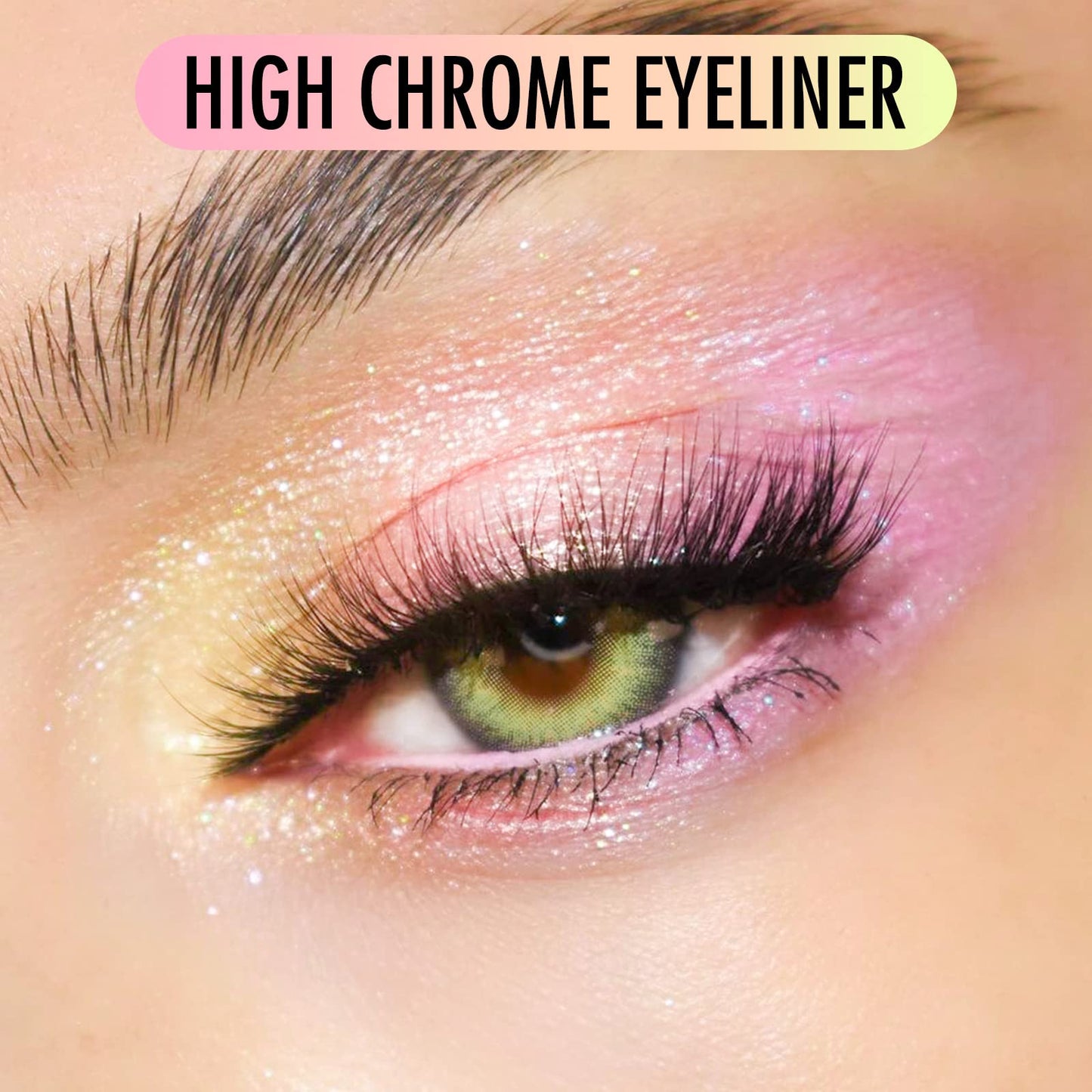 EPHOLAN Pink Eyeliner Pencil,Colorful Waterproof Glitter Gel Eyeliner Pen,Korean Waterline Eyeliner Colorful Cream Bronze Smudge Proof Holographic Eye Liner(DAYDREAMY)