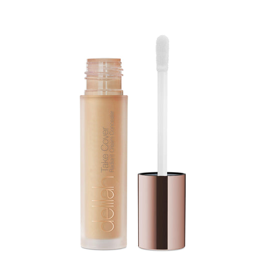 delilah - Take Cover Radiant Cream Concealer - Marble - Easily Blendable, Hydrating, Long-Lasting, Light Reflecting, Imperfections Corrector - Enriched with Vitamin E - Medium to Full Coverage-0.12 Oz