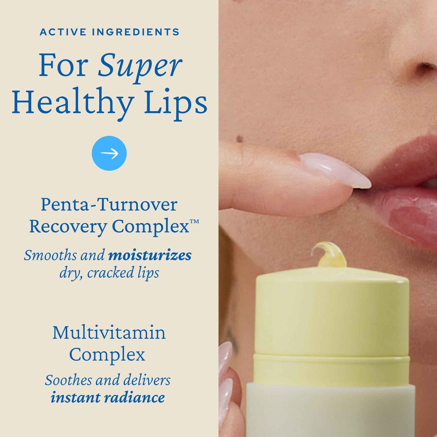 belif Super Knights Multivitamin Lipcerin | Multi-Purpose Glossy Lip Butter Balm with Vitamin B3, C, E & B12 | Smooths Lip Texture & Strengthens Barrier | Hydrating Korean Lip Care for Teens & Women