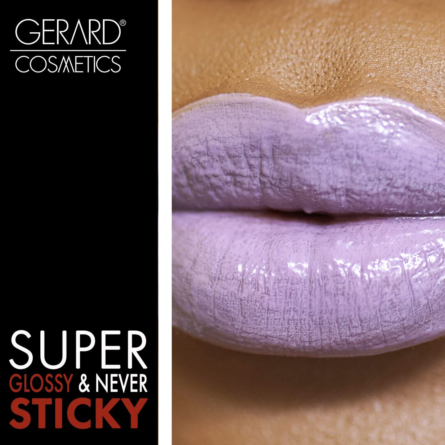 Gerard Cosmetics Supreme Lip Creme Wonderland | Highly Pigmented, Fully Opaque, Purple Lip Gloss | Nourishing, Hydrating, Liquid Lipstick for Full Coverage Lip Color