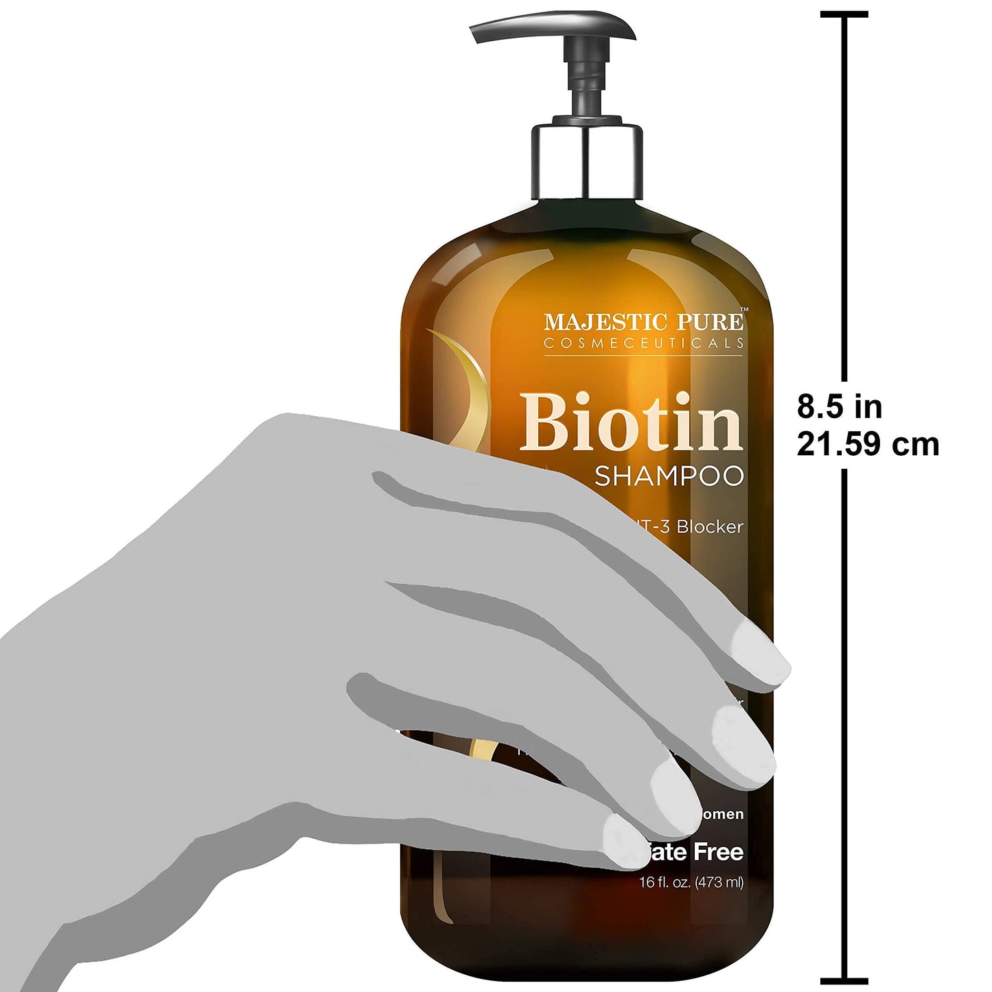 Majestic Pure Biotin with DHT Blocker Complex Shampoo and Conditioner Set (16 oz each) and Biotin Shampoo (16 oz) Bundle