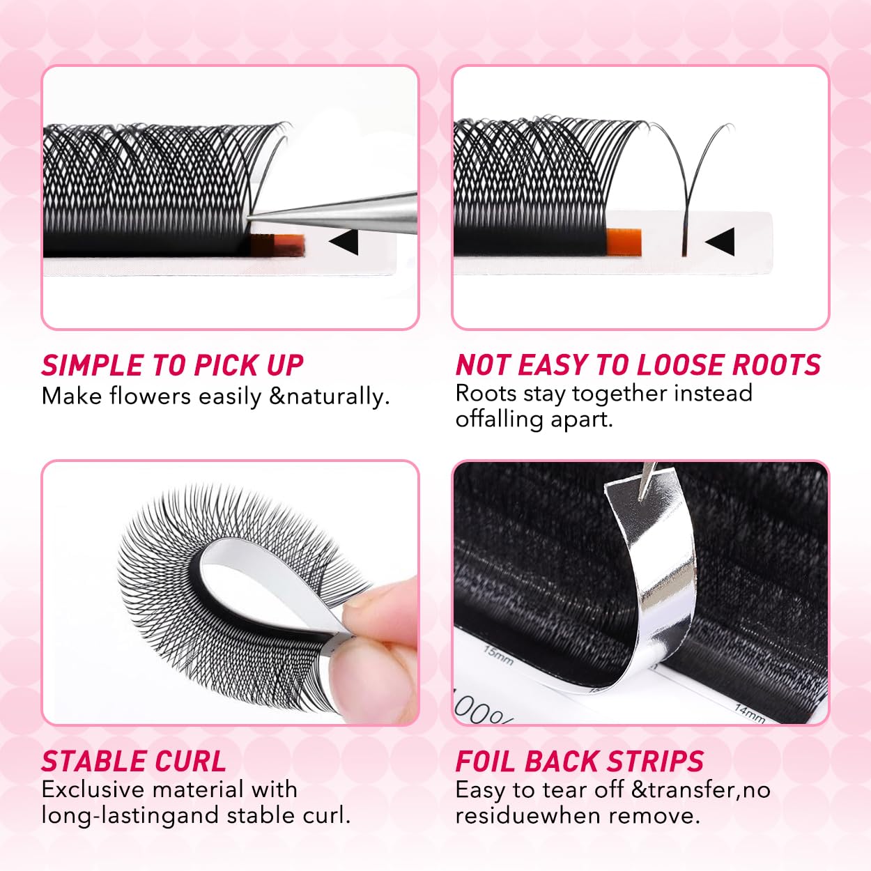 YY Eyelash Extension y Lashes 0.07mm C Curl 14mm Premade Fans Volume Y Shape Faux Mink Matte 12 rows Cluster pre Fanned Soft Eye Lashes