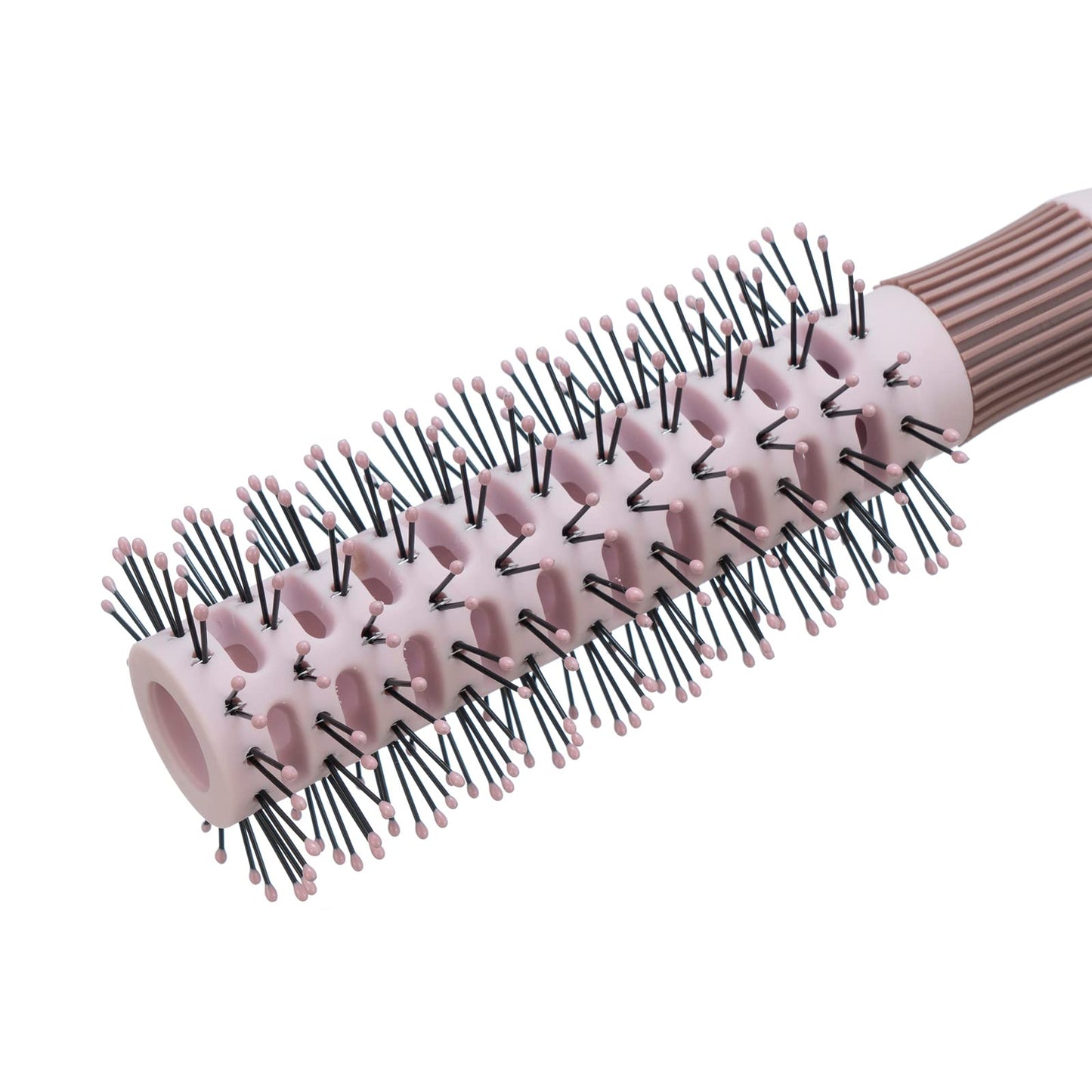 Argan Oil Infused Vented Round Brush, Fast Dry Round Brush, Argan Oil Infused Bristles, for Blowdry, Styling, Curling, Straightening. All Hair Types (Barrel Size 24mm)