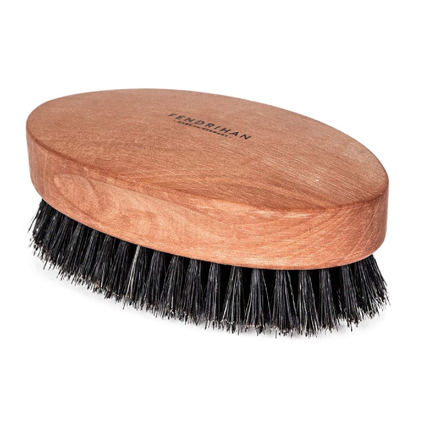 Fendrihan Genuine Boar Bristle and Pear Wood Military Hair Brush, Made in Germany MEDIUM STIFF BRISTLE