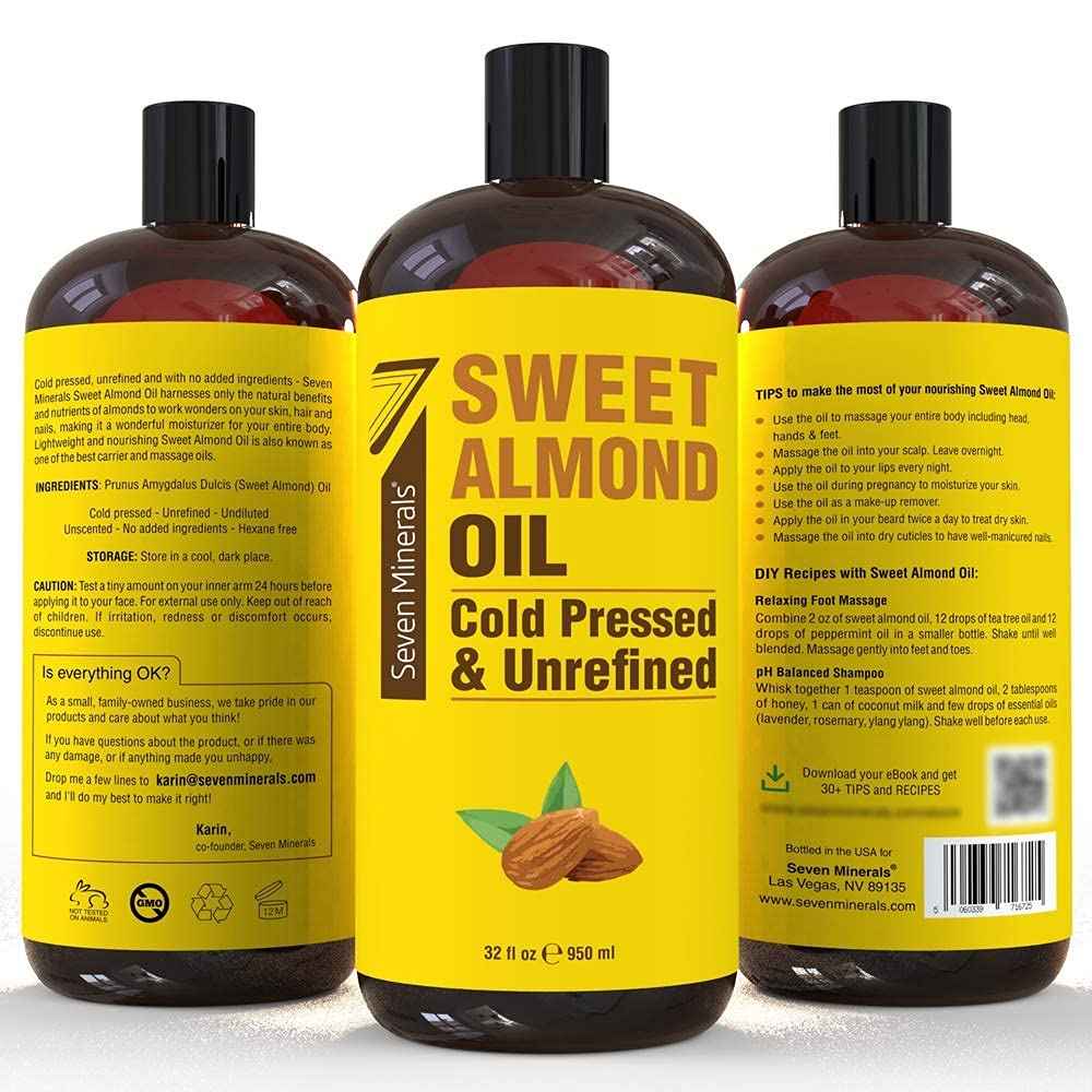 Seven Minerals Pure Sweet Almond Oil & Pure Apricot Kernel Oil