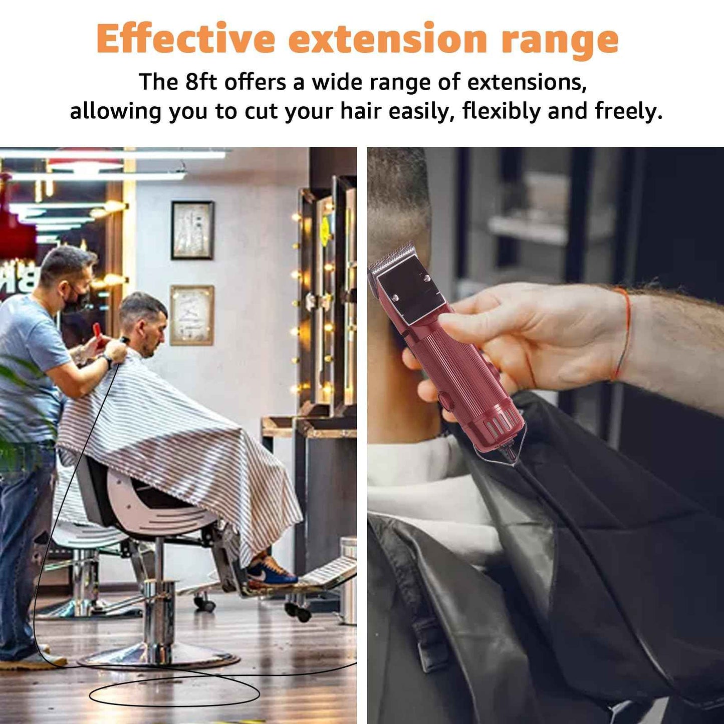 Replacement Power Cord for Oster Classic 76 Clippers - Exact Fit, Durable & Easy to Install - Compatible with Oster 76 Hair Clippers