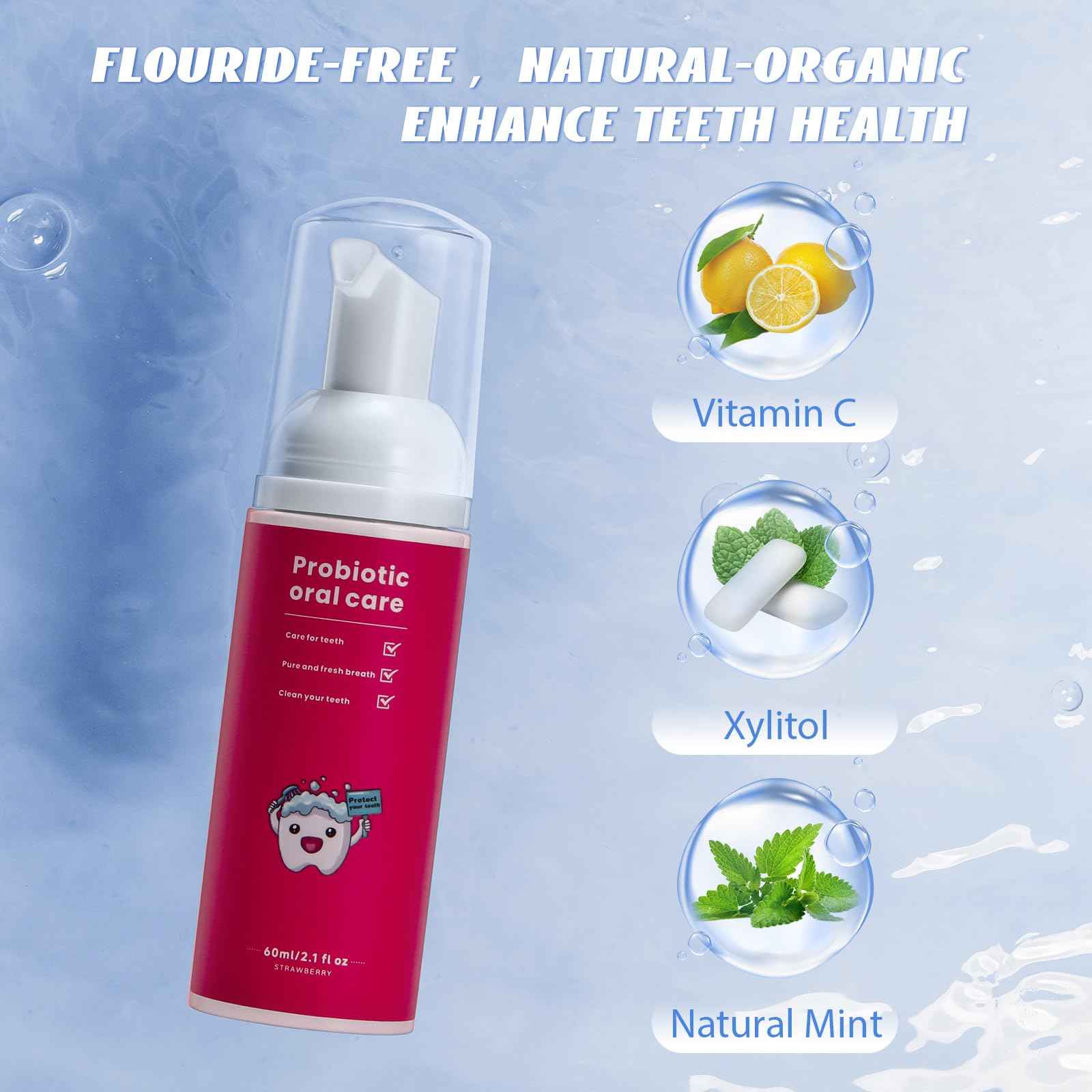 PVOGRT Kids Electric U Shaped Toothbrush,Kids Dinosaur Sonic Full Mouth Toothbrush with 4 Soft Brush Head Automatic 6 Cleaning Modes IPX7 Waterproof 360 Degree Cleaning - Age2-7 Blue