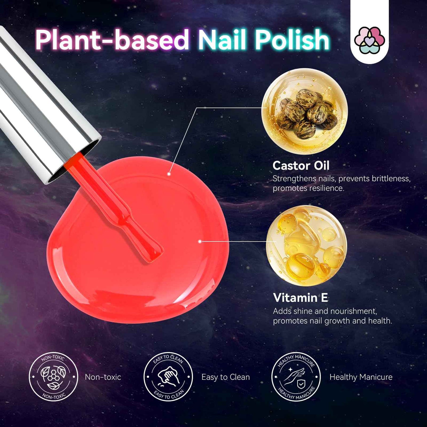 SAVILAND Glows in the Dark Nail Polish: 14 Pcs Quick Dry Nail Polish Set Neon Luminous with Base Top Nail Coat Polish Regular Hot Pink Red Blue Salon Home DIY Nail Art