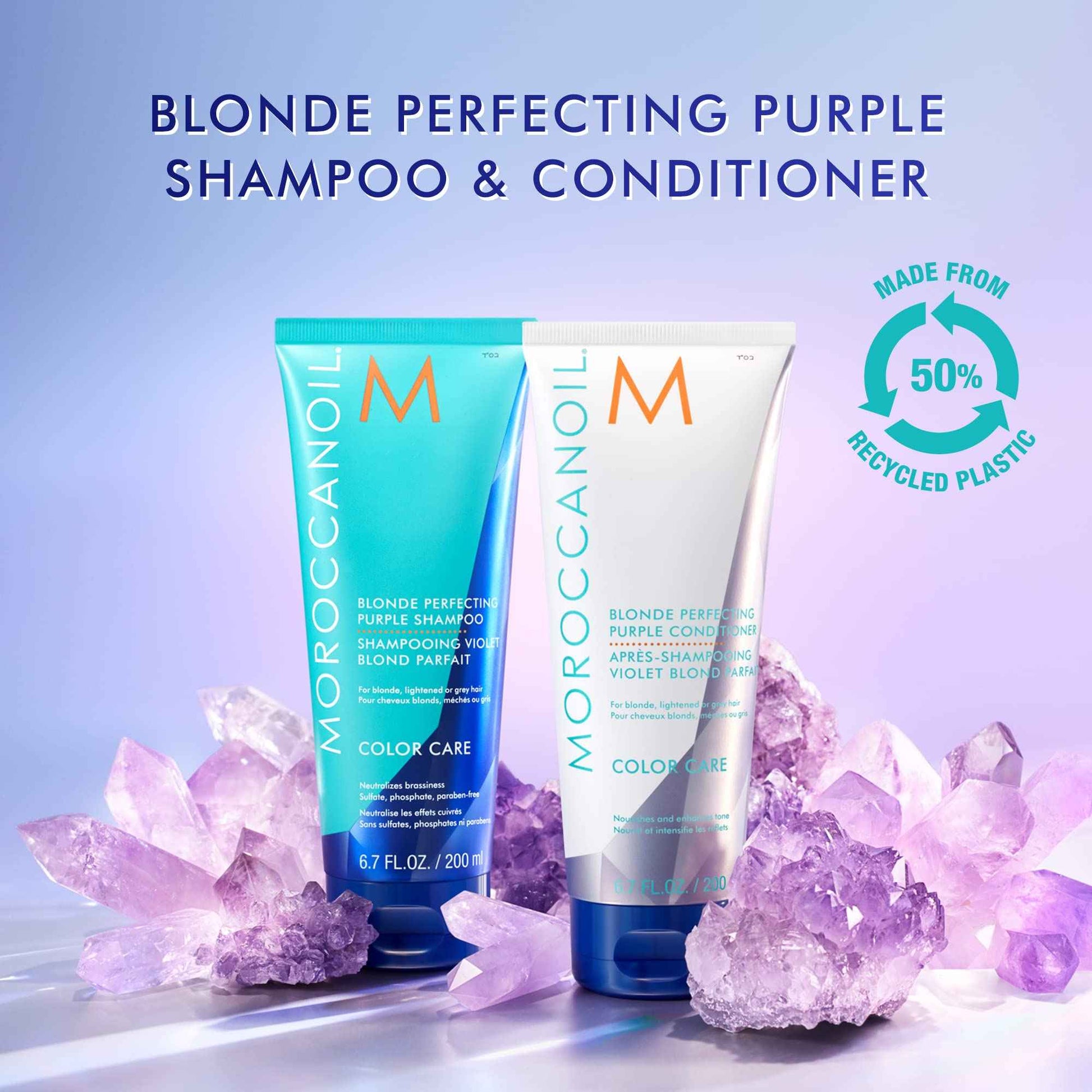 Moroccanoil Blonde Perfecting Purple Conditioner, 6.7 Fl. Oz
