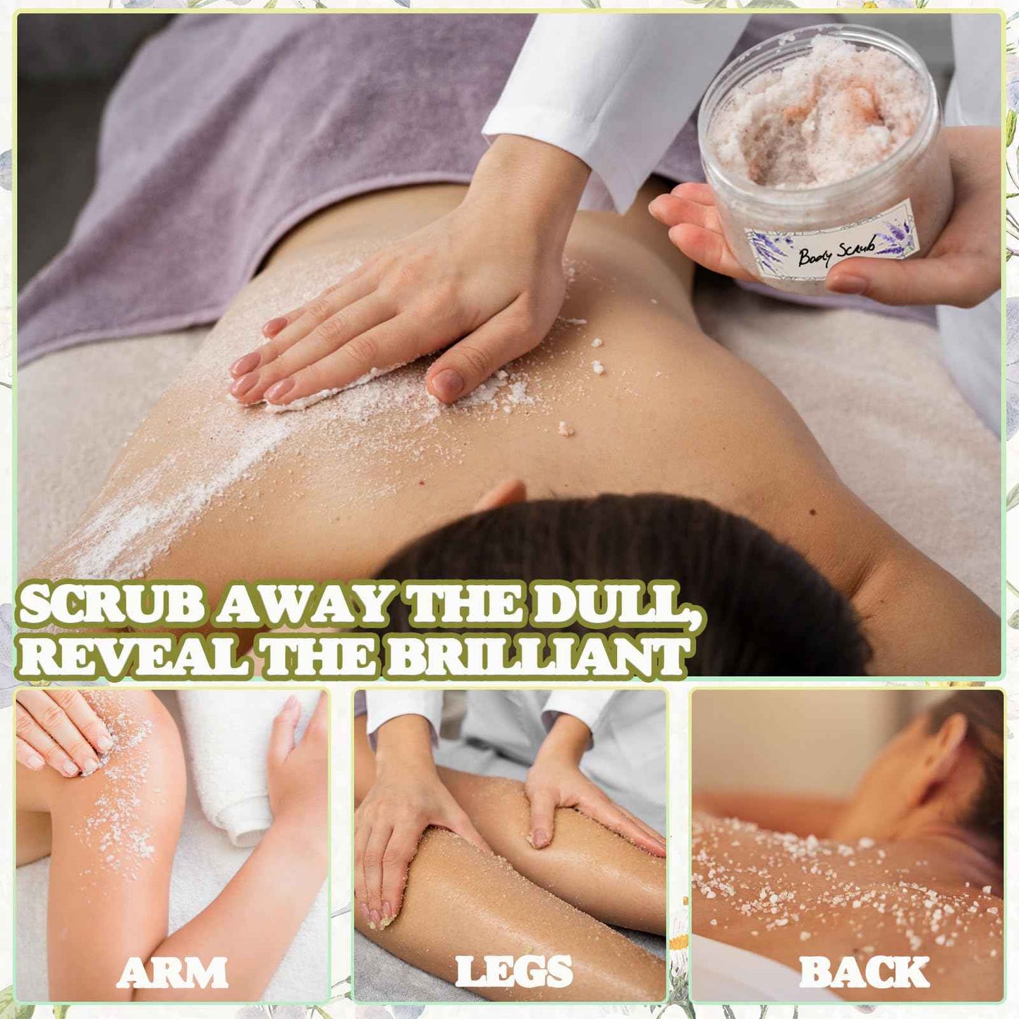 THALUNA Body Scrub Making Kit, Salt DIY Body Scrub Kit to Make Your Own Spa Kit with Pink Salt, Argan Oil, Essential Oils, Moisturizing Gentle Exfoliating Bath Sets for Women Gift Christmas Gift Girls