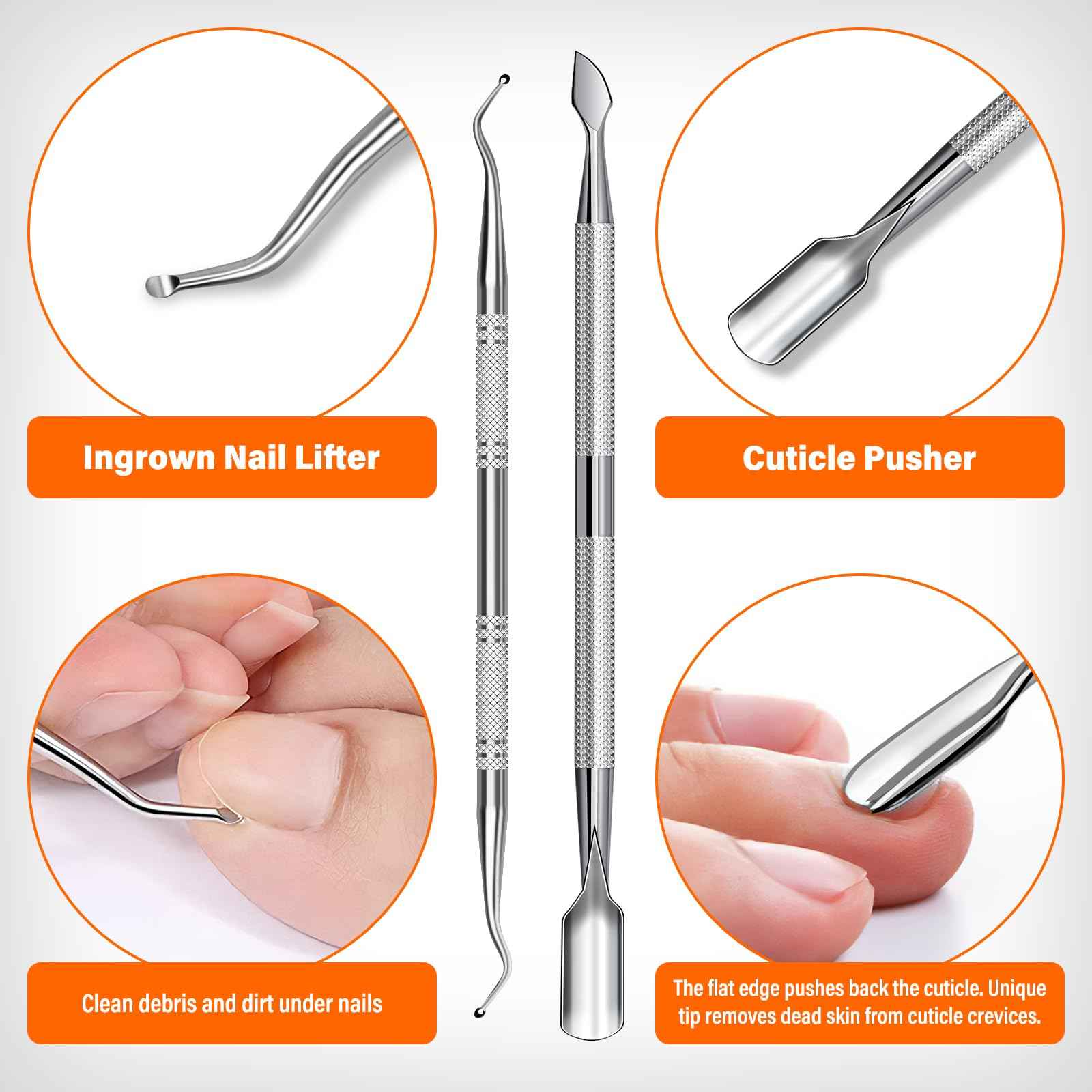 Toenail Clippers for Seniors Thick Toenails, Heavy Duty Large Toe Nail Clippers for Men Thick Ingrown Nails with Wide Opening, Anti Splash Fingernail Clipper with Catcher, Slanted Curved Nail Cutter