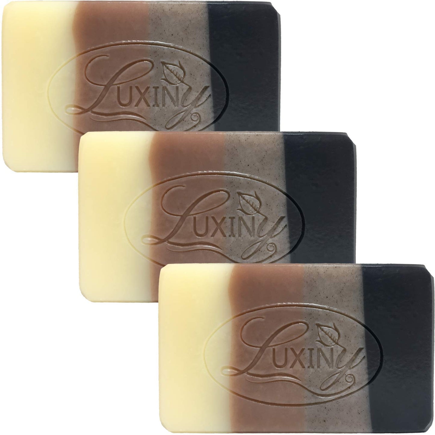 Natural Soap Bar Luxiny Cedarwood & Clove Handmade Body Soap and Bath Soap Bar is Palm Oil Free, Moisturizing Vegan Castile Soap with Essential Oil for All Skin Types Including Sensitive Skin (3 Pack)