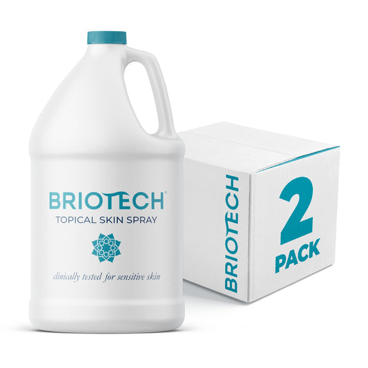 BRIOTECH Hypochlorous Acid Spray, Topical Skin Face & Body Mist, Support Irritations, Soothe Redness, Dry Skin & Scalp, Athletic Itch, Packaging May Vary