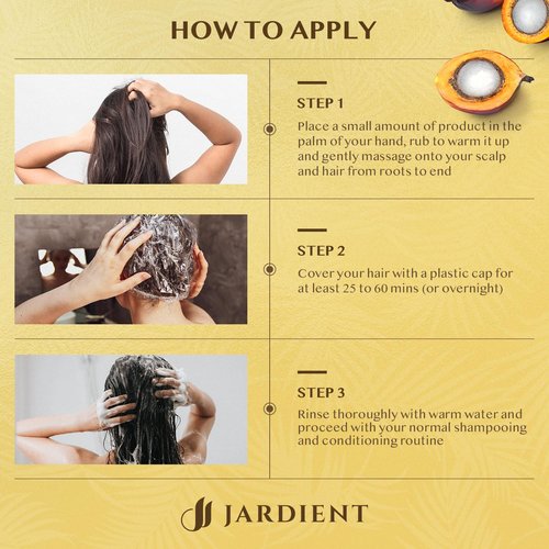 Jardient Raw Batana Oil for Hair Growth: Dr Sebi Organic Batana Oil from Honduras - 100% Pure & Natural - Promotes Thicker & Stronger Hair for Men & Women (4.2 OZ)