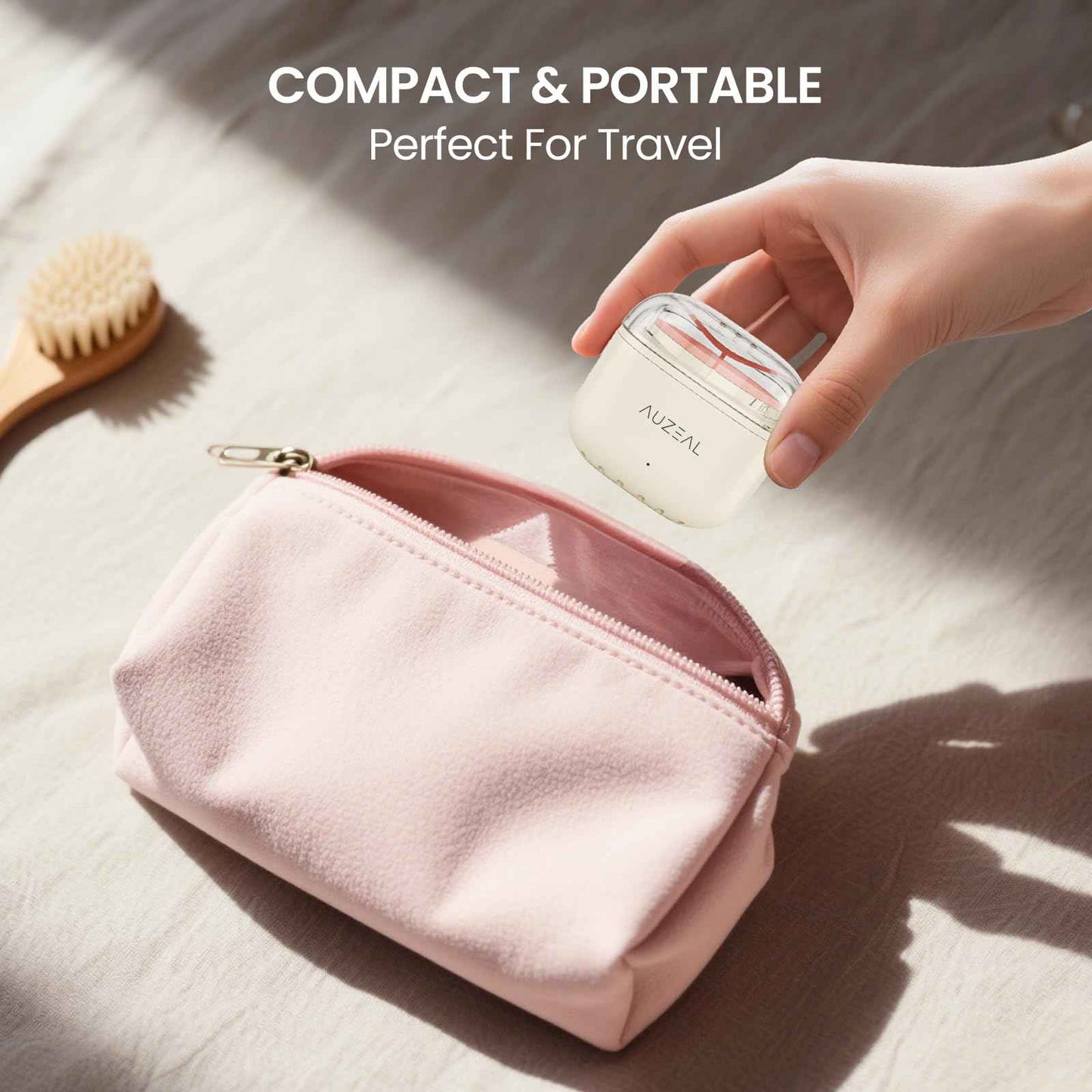 AUZEAL Mini Eyebrow Wax Kit for Women, Wax for Eyebrows Hair Removal, 26 Eye brow Waxing Sticks, 100g Brow Waxing Beads, USB Fast Heat, Smart Constant Temp, Travel or Home Use