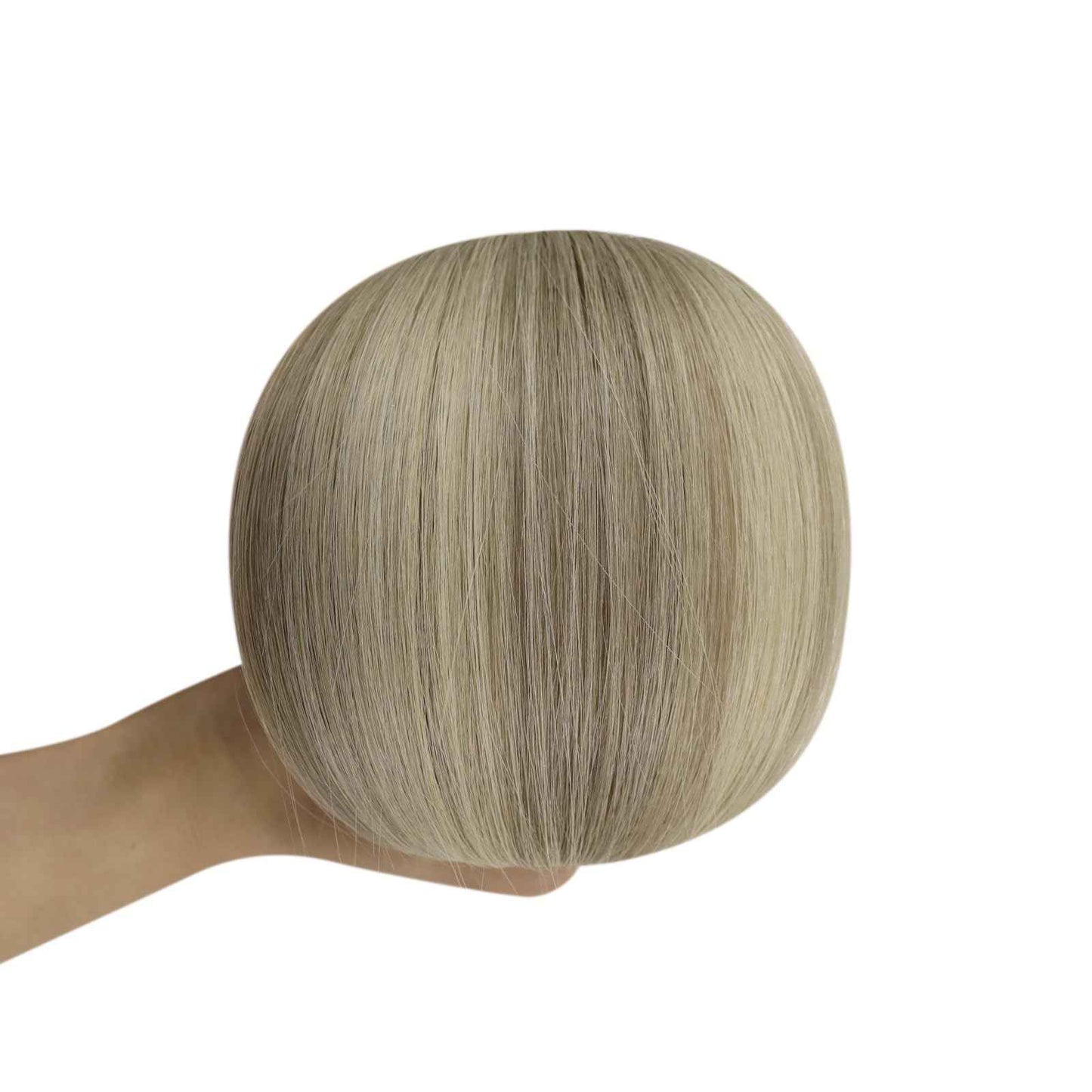 Full Shine Injected Tape in Hair Extensions 14Inch Seamless Injection Tape In Human Hair Extensions Color Blonde and Brown Balayage 20Gram 10Pcs Intact Invisible Machine Remy Human Hair for Women